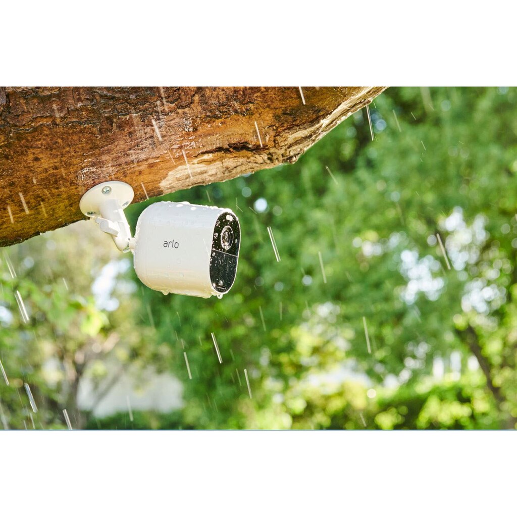 ARLO Überwachungskamera »Arlo Essential Spotlight-Kamera-Set«, Außenbereich-Innenbereich, (Set, 4 x Arlo Essential Spotlight-Kamera)