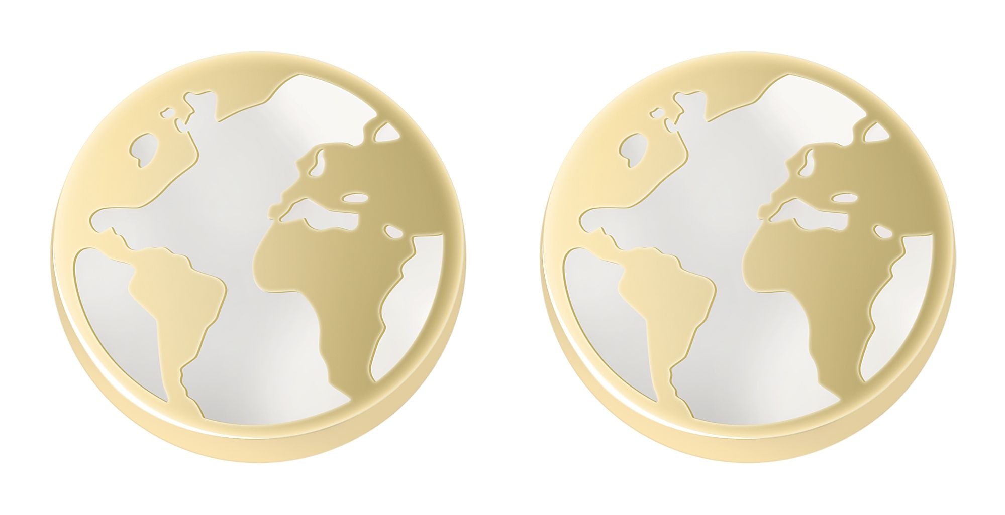 Adelia´s Paar Ohrhänger »Damen Ohrringe – Ohrstecker aus 333 Gold mit Perlmutt« Ideal zum Verschenken – schlicht und stilvoll