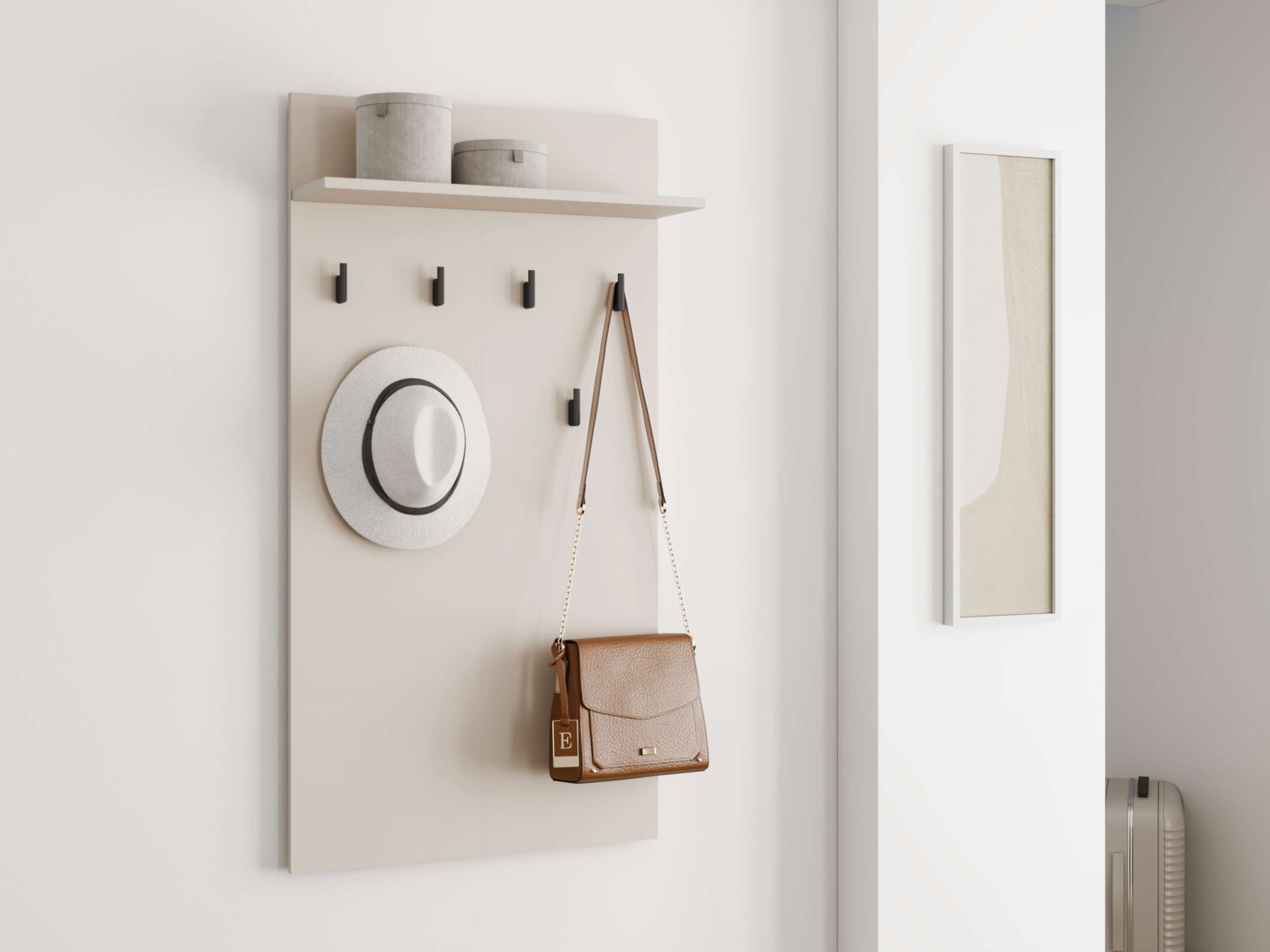 Home affaire Garderobenpaneel "Arran, Wandregal Wandpaneel, Wandgarderobe p günstig online kaufen