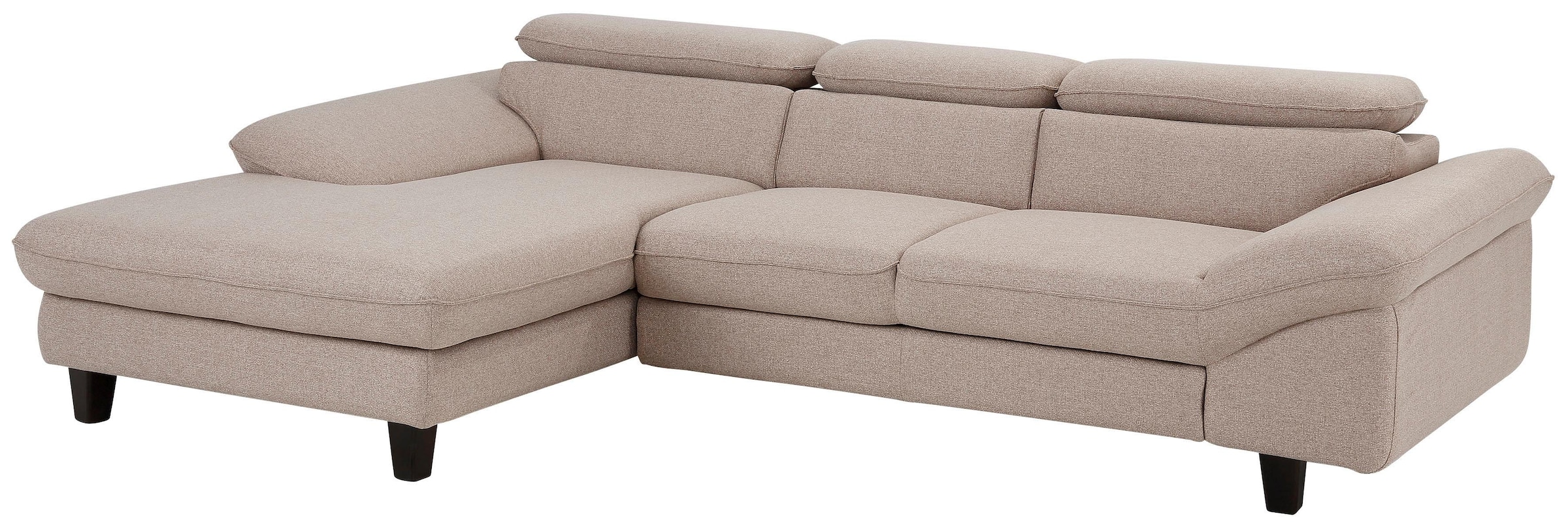 Home affaire Ecksofa »Pilot L-Form«, mit Kopfteilverstellung, wahlweise mit Bettfunktion & Bettkasten
