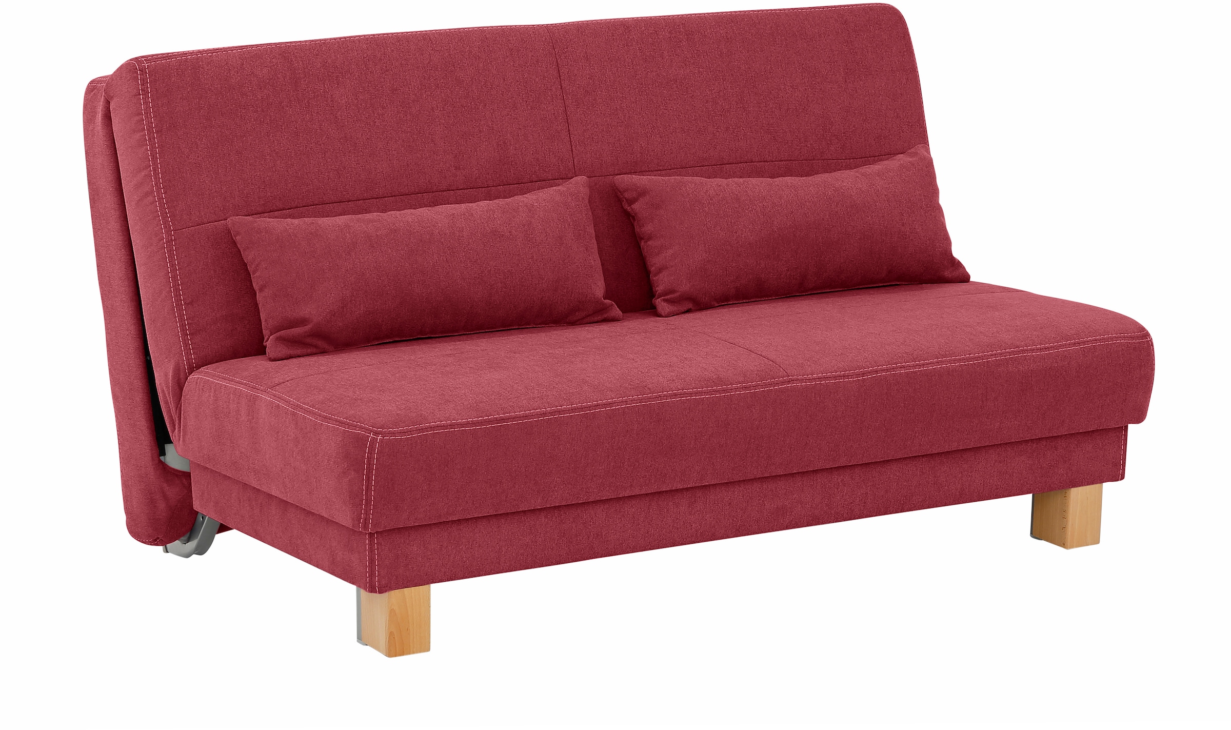 Home affaire Schlafsofa "Gina", vom Sofa zum Bett mit einem Handgriff, in 4 Breiten, Nierenkissen