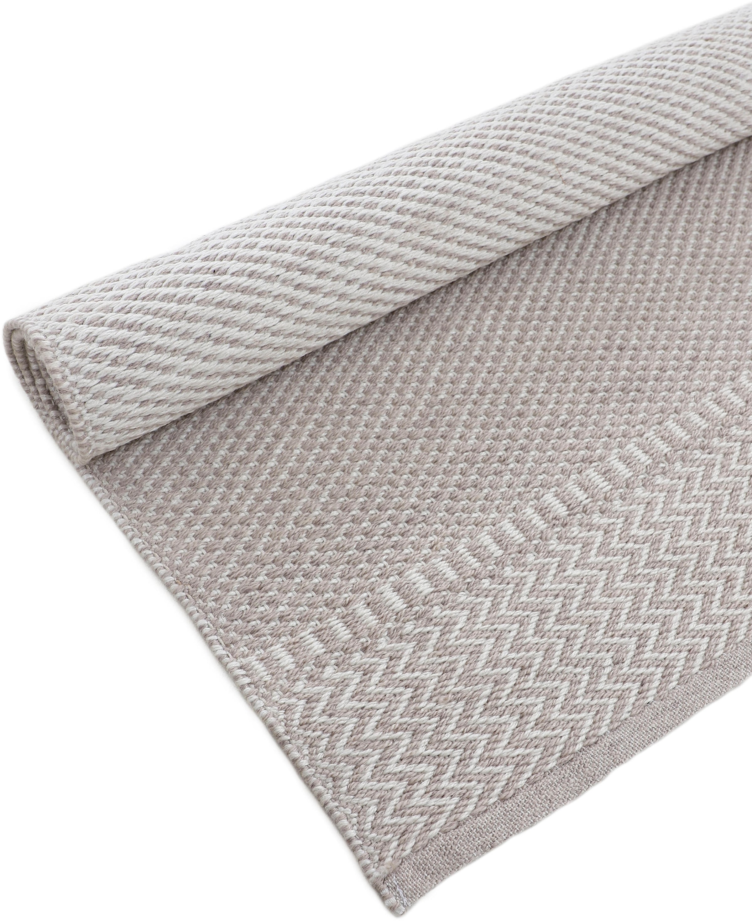 carpetfine Teppich »Frida 205«, 7 mm Höhe, Wendeteppich, 100% recyceltem Material (PET), Flachgewebe, Sisal Optik, Pflegeleicht und Robust, In- und Outdoor geeignet, Wetterfest und UV-beständig für Balkon, Terrasse, Garten, Wohn- und Schlafzimmer