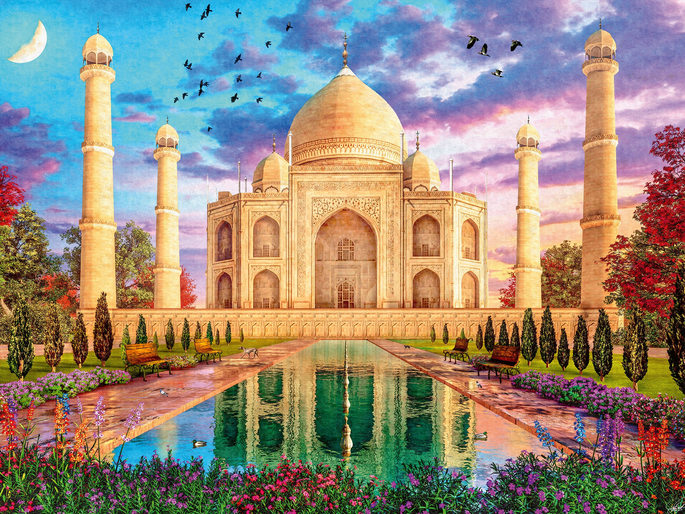 Ravensburger Puzzle »Bezauberndes Taj Mahal«, Made in Germany