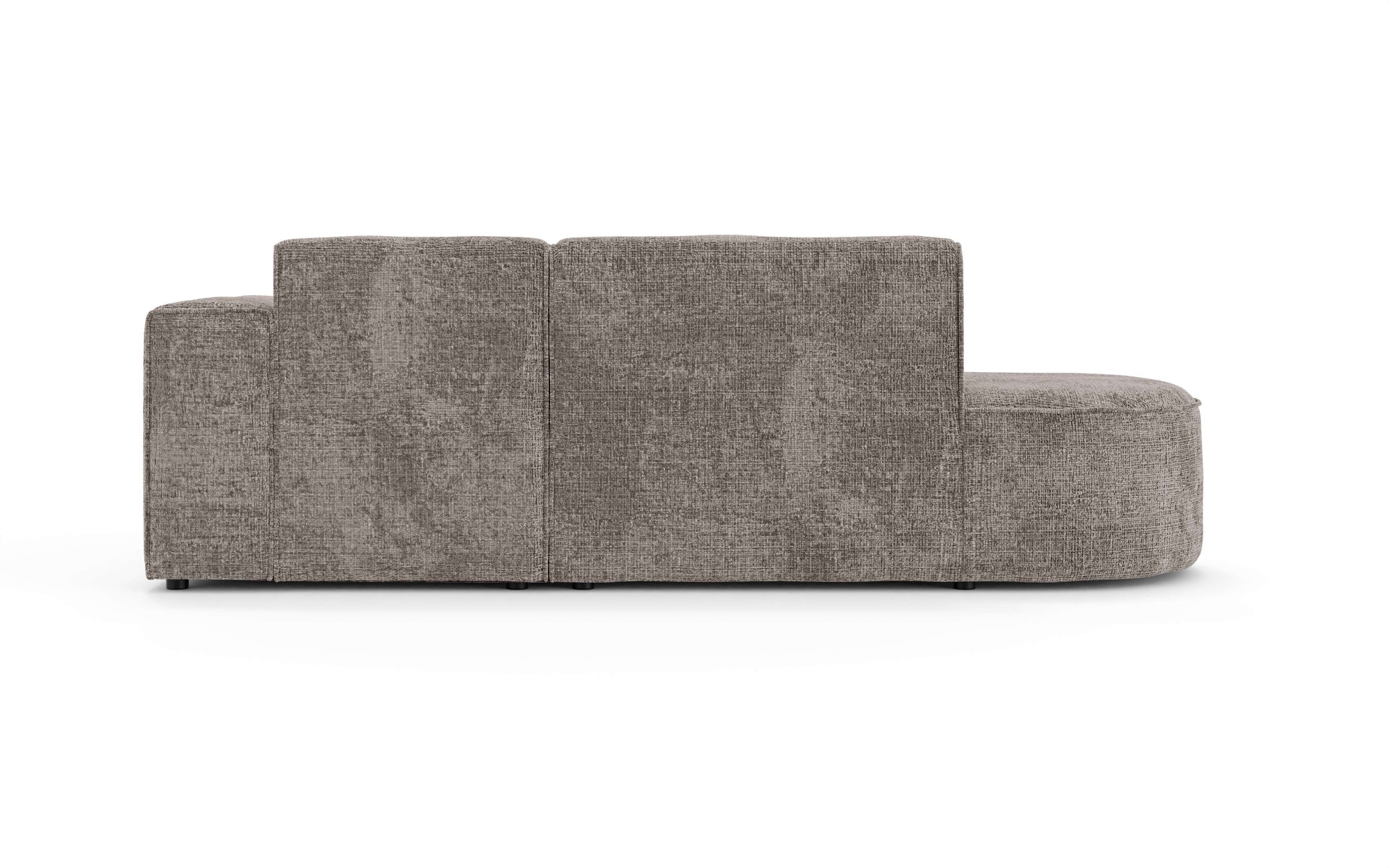 OTTO home Ecksofa »ADELLA Design-Sofa mit Recamiere rechts/links, 248/159/76 cm«, L-Form mit Wellenunterfederung, runde Form, auch in Cord
