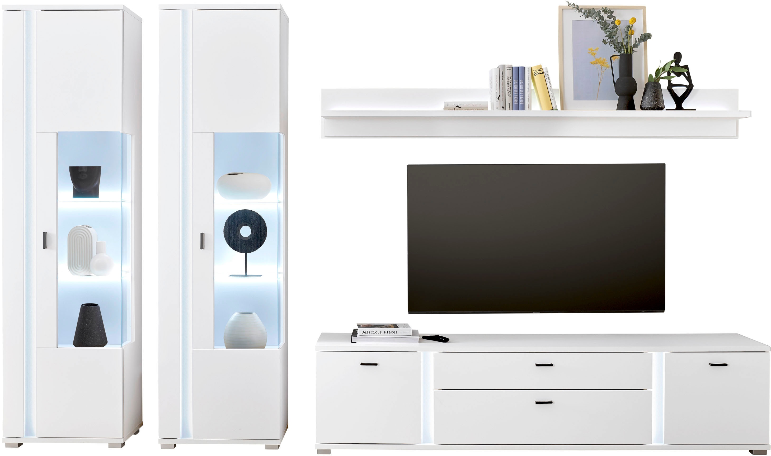 Home affaire Wohnwand "LONG ISLAND" Set, 4 Stk. tlg.