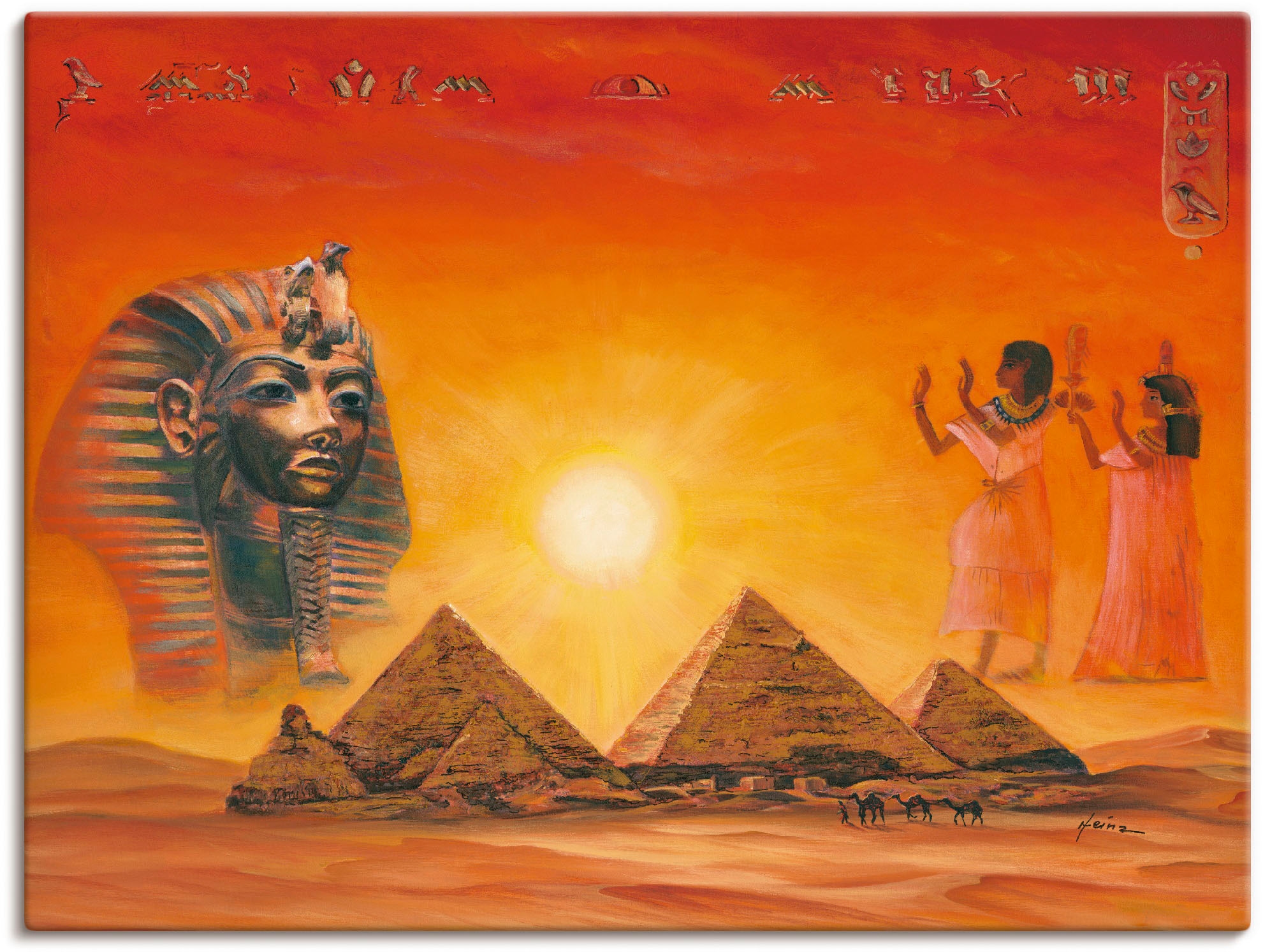 Artland Wandbild "Ägyptische Impressionen" Afrika 1 Stk. tlg. als Alubild, Leinwandbild in verschied. Größen