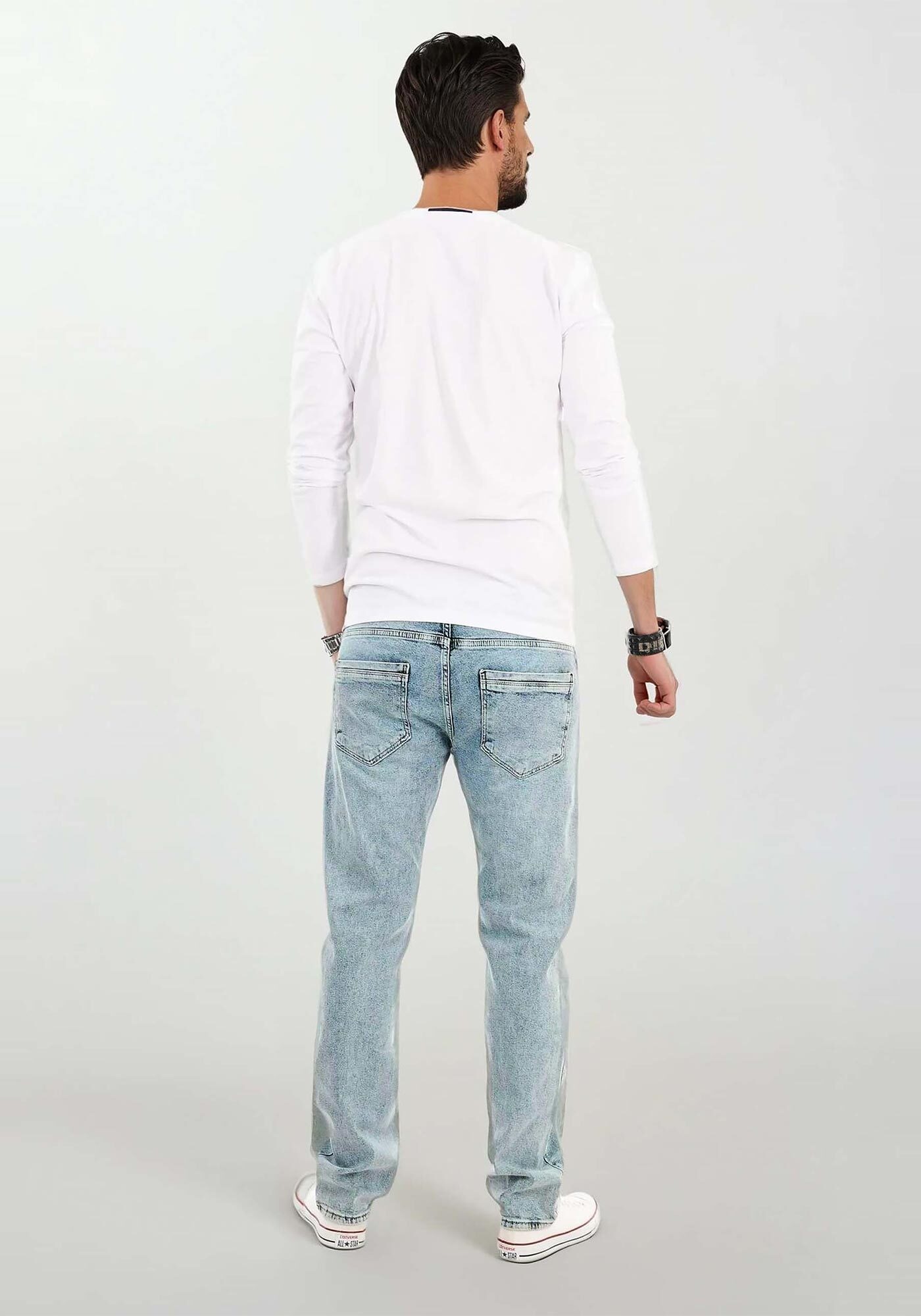 Alessandro Salvarini Saviio Men Jeans Light Blue W32L36 3