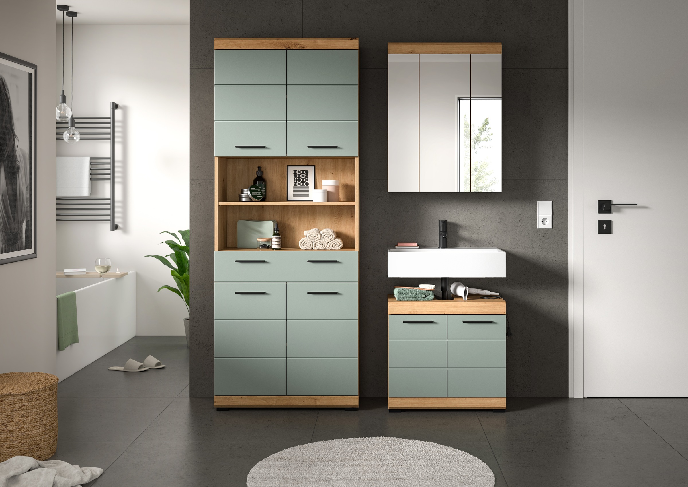INOSIGN Badmöbel-Set "SIENA, TOPSELLER, Breite 149cm, 3-teiliges Set", (Set günstig online kaufen