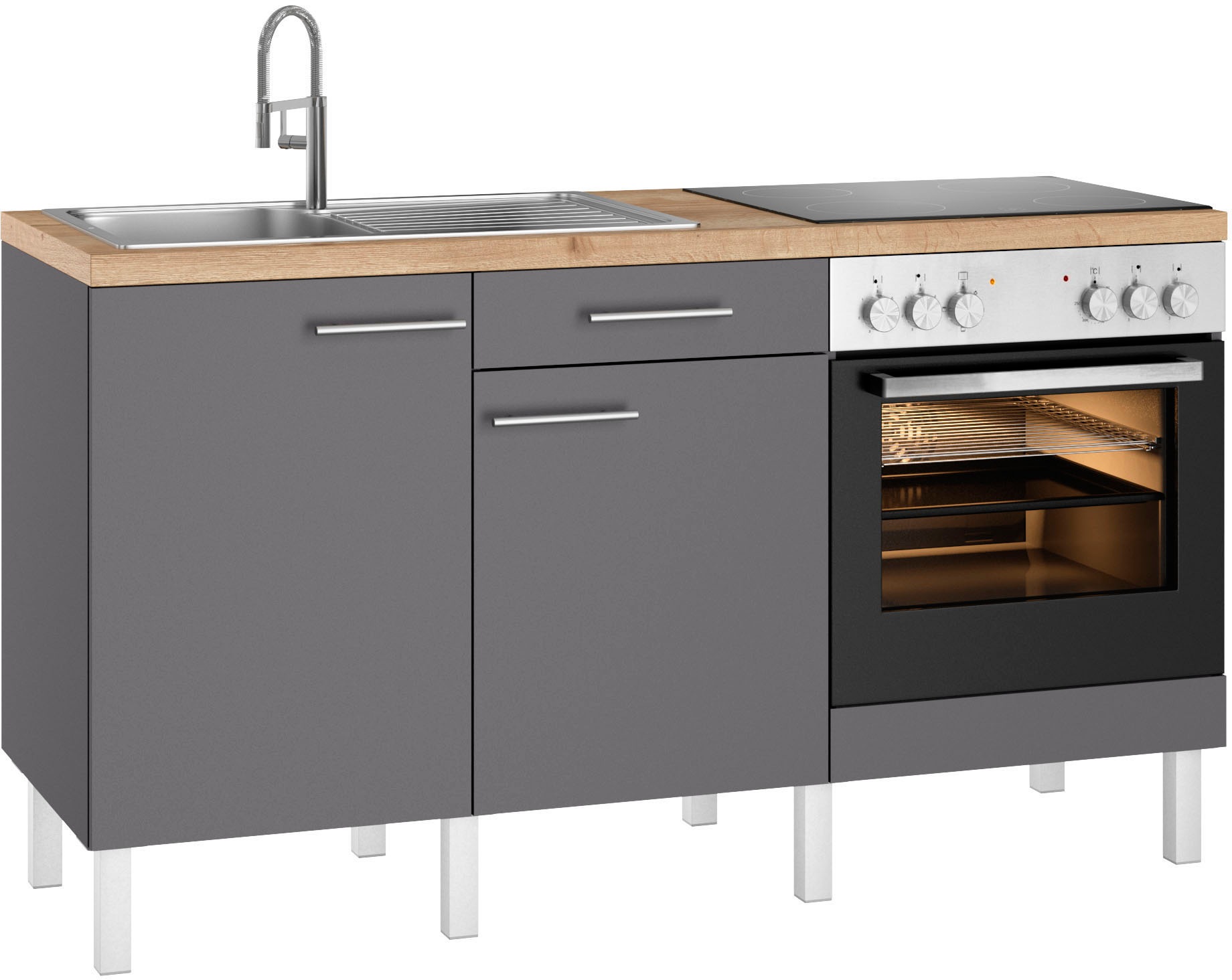 OPTIFIT Küche »Lilly«, Breite 160 cm, wahlweise mit E-Geräten