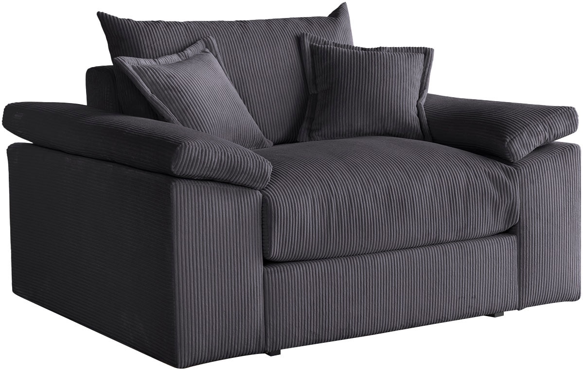 Home affaire XXL-Sessel »Soft&Cosy«, in Cord, inklusive 2 Zierkissen