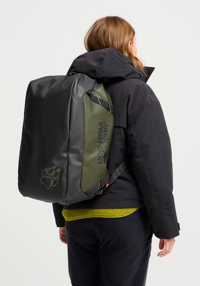 Jack Wolfskin Sporttasche »TECTON DUFFLE 35« Reisetasche 35 Liter, wasserabweisend, als Rucksack tragbar