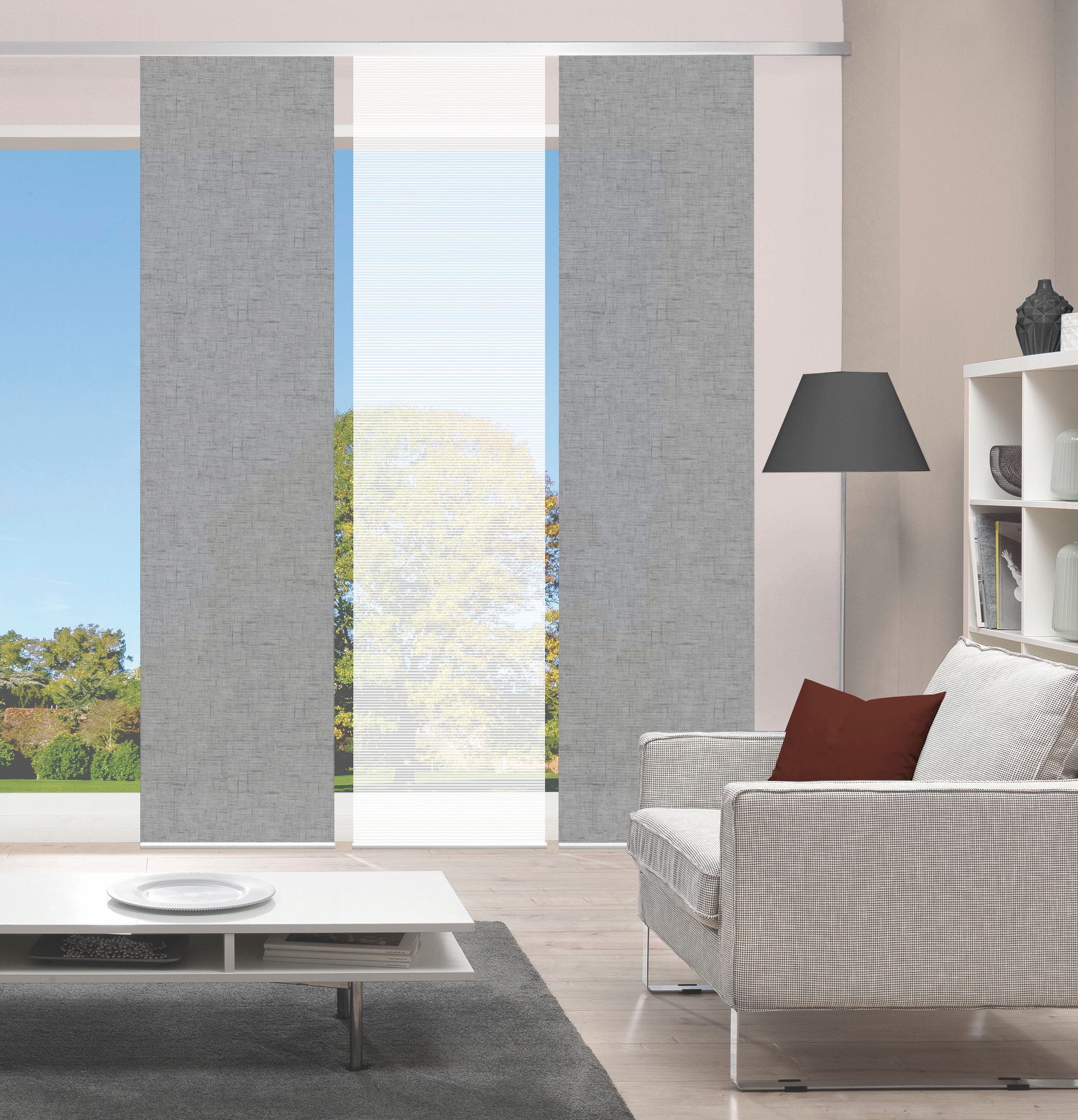 Vision S Schiebegardine »PIVE 3er SET« Paneelwagen 3 Stk. tlg. Schiebevorhang Digidruck 3er Set PIVE