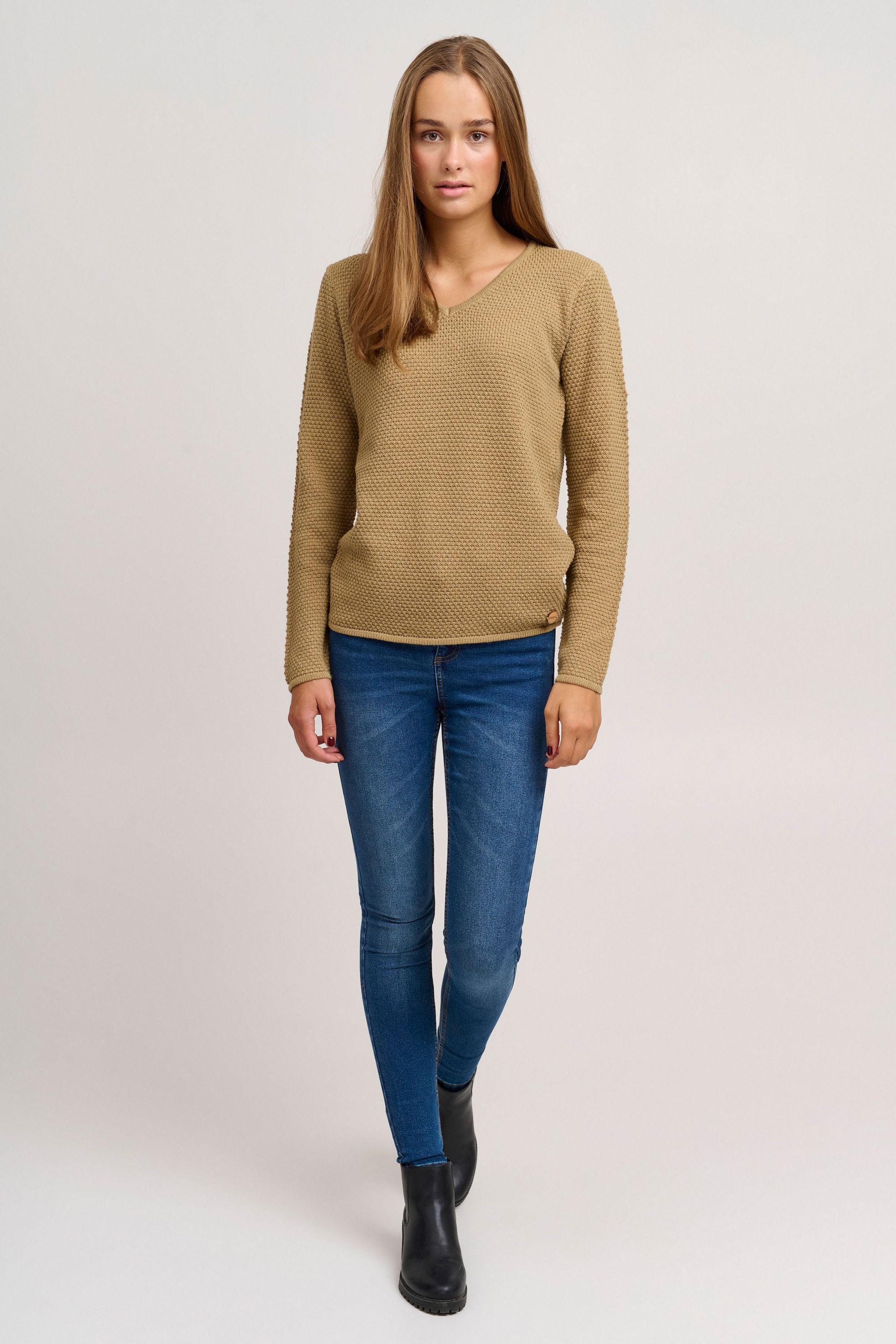 OXMO Strickfleece-Pullover »Strickpullover OXHanna«