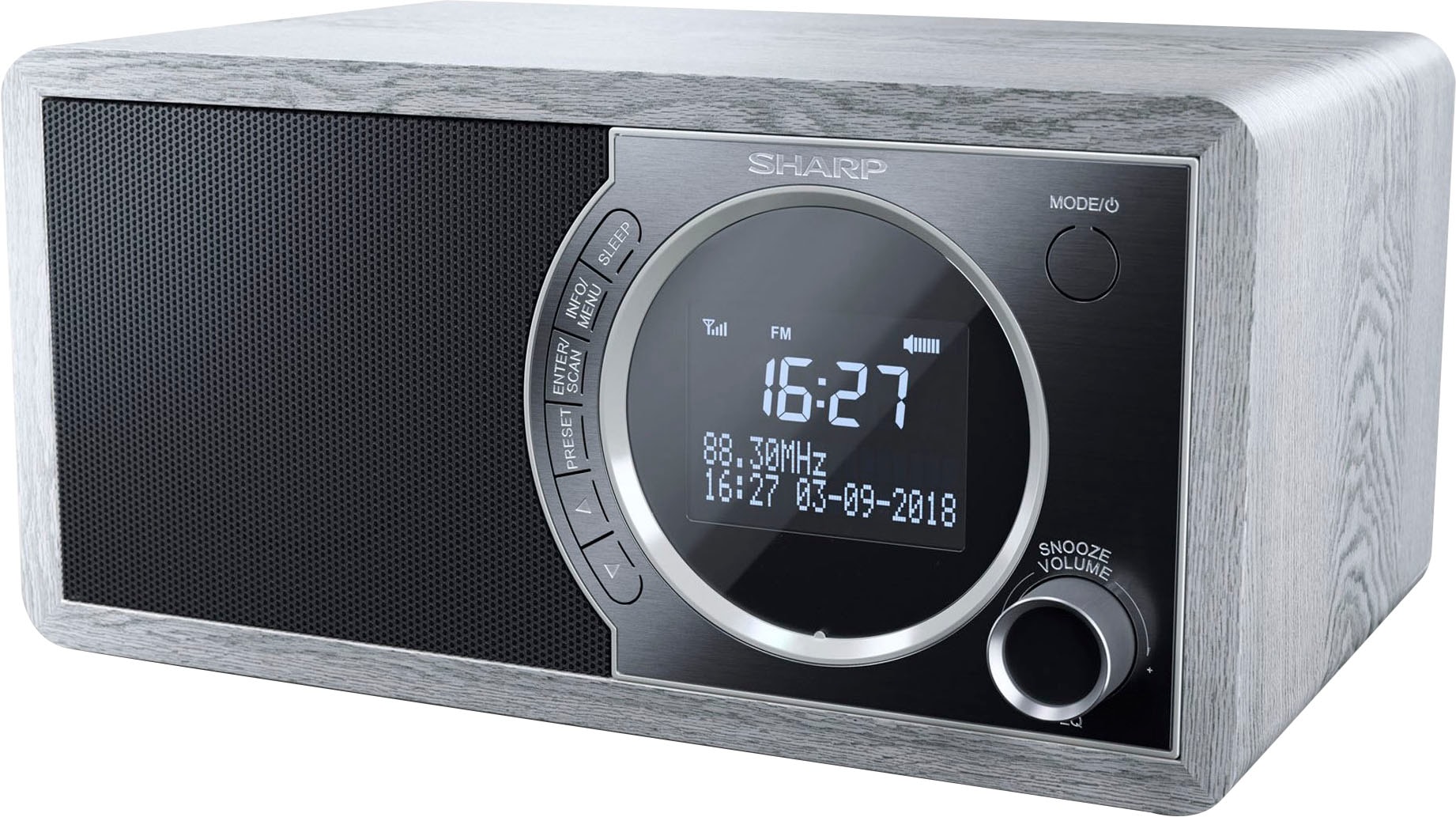 Sharp Digitalradio (DAB+) »DR-450«, (Bluetooth Automatische Senderverfolgung-Digitalradio (DAB+)-FM-Tuner mit RDS 6 W)