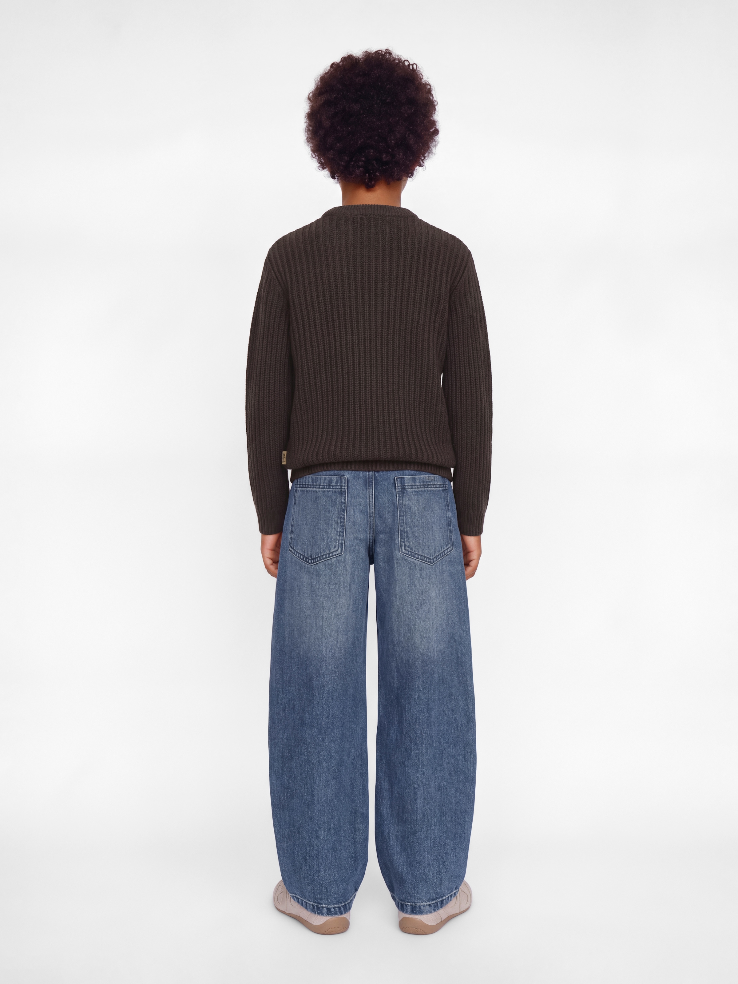 Jack & Jones Junior Rundhalspullover »JJJAXON KNIT CREW NECK JNR« Materialmix, locker geschnitten