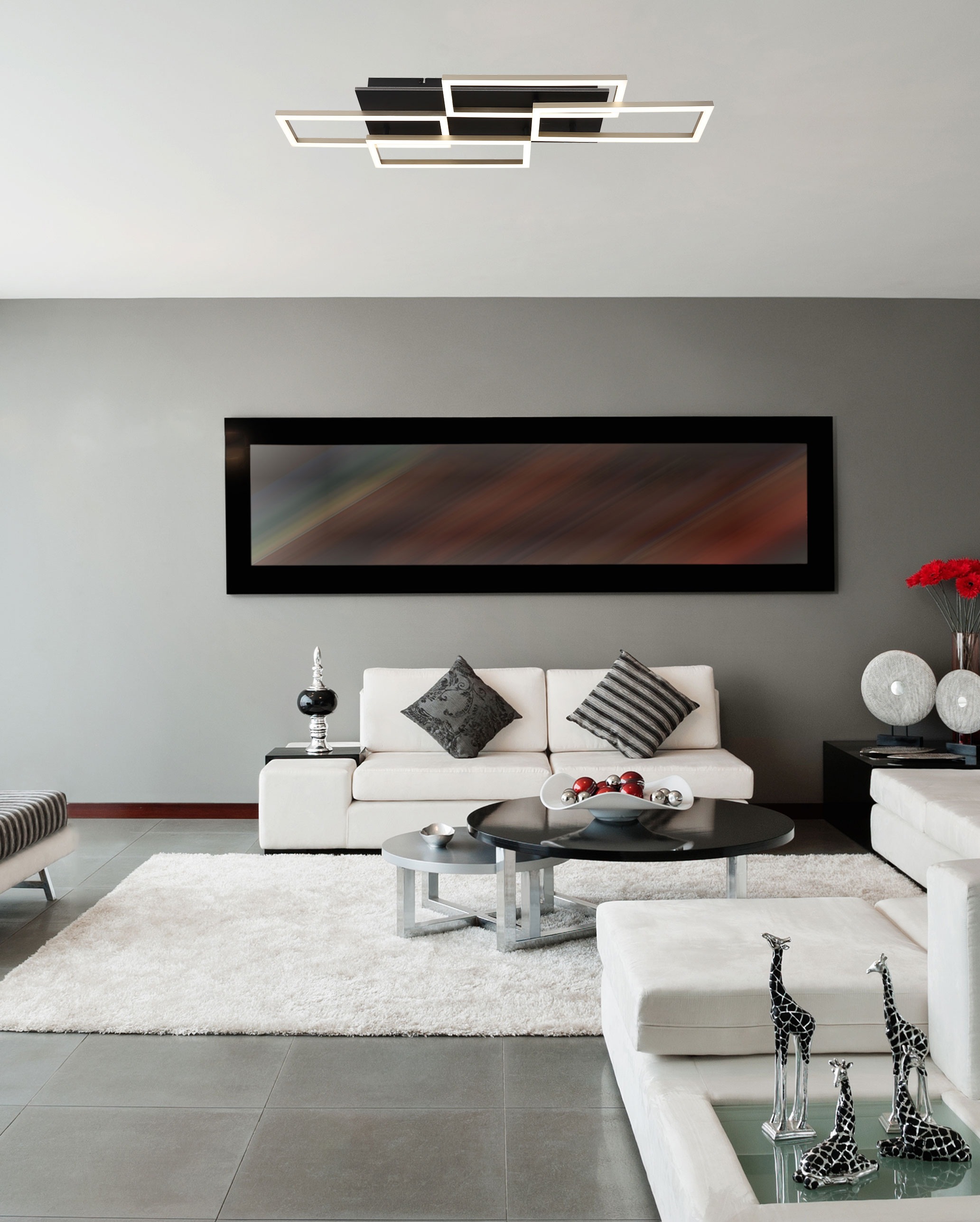 GLOBO LIGHTING Deckenleuchte »JEFFRY« LED-Modul 1 Stk. warmweiß - kaltweiß Deckenlampe Wohnzimmer-Leuchte Schlafzimmer-Leuchte Flur Küche