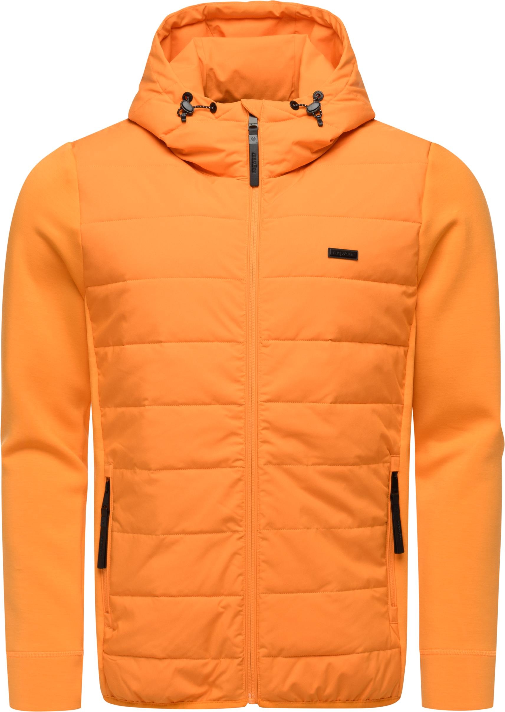 Steppjacke RAGWEAR "Rendy Tech YOUMODO", Herren, Gr. L (52), orange, Obermaterial 1: 100% Polyester; Obermaterial 2: 47% Polyester, 47% Modal, 6% Elasthan; Innenfutter: 100% Polyester; Wattierung: 100% Polyester, gerade hüftbedeckend, hoch geschlossener A