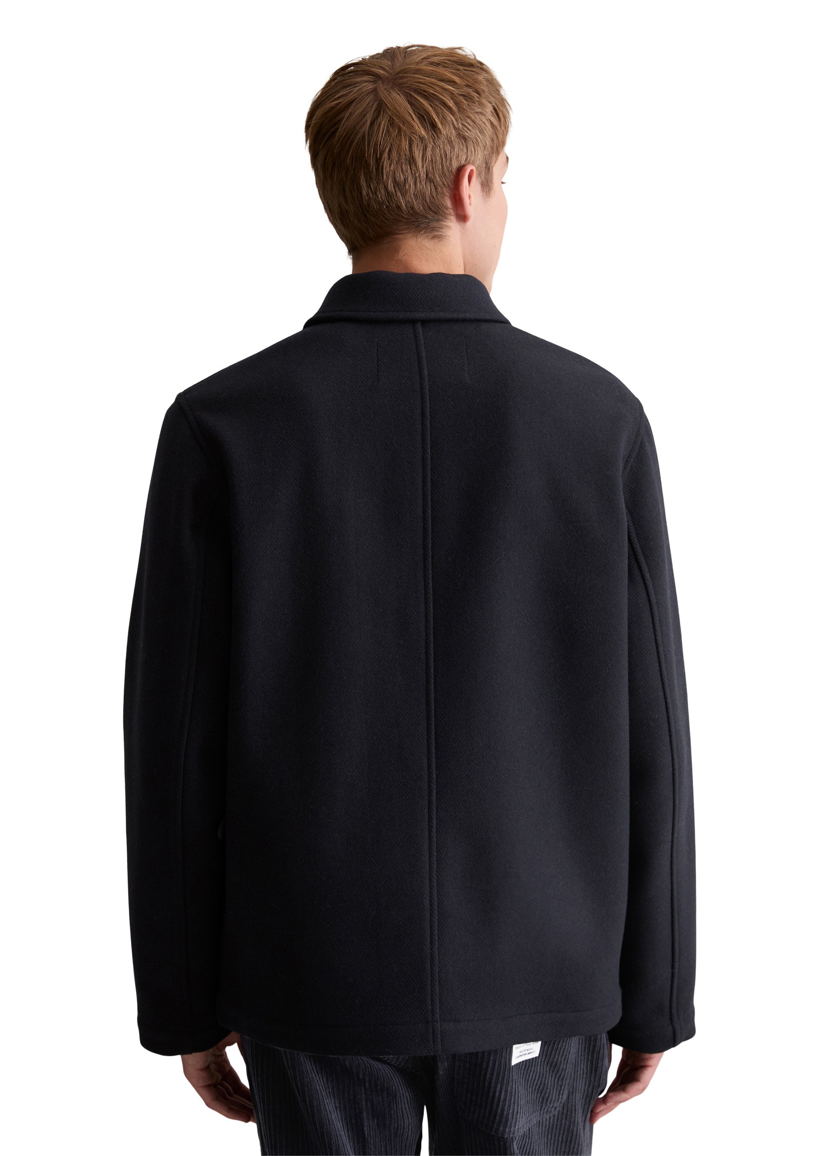 Thumbnail - Marc OPolo DENIM Outdoorjacke "aus Wolle-Mix mit Recycling-Anteil" ohne Kapuze