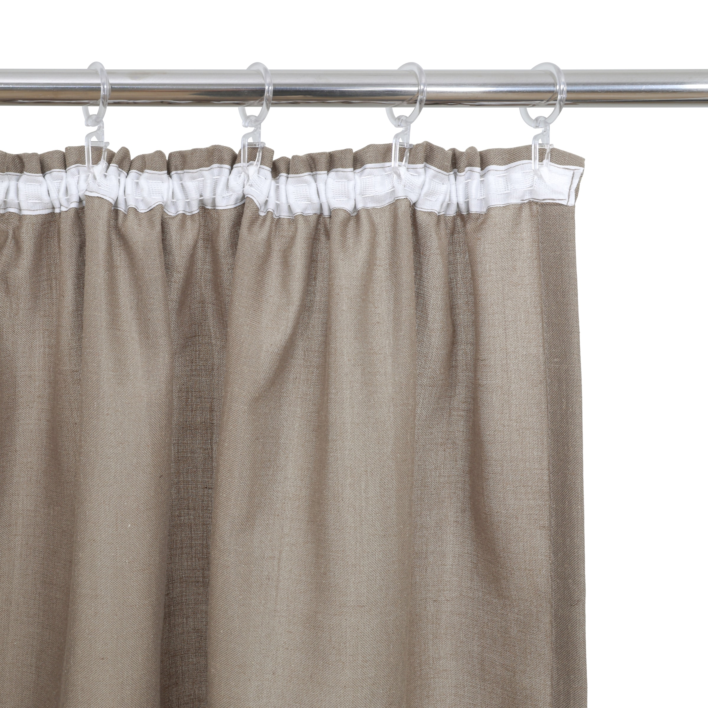 OTTO home Gardine »Rudy, 1 Stück, Leinenstruktur, halbtransparent« Kräuselband 1 Stk. tlg. Halbtransparent, Leinenlook, Polyester-Leinen Mischung