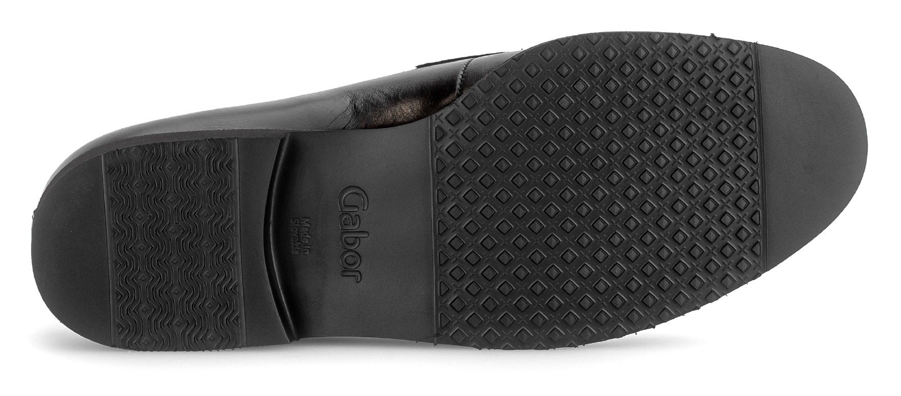 Gabor Loafer, Blockabsatz, Sipper, Businessschuh mit Glitzer am Sohlenrand