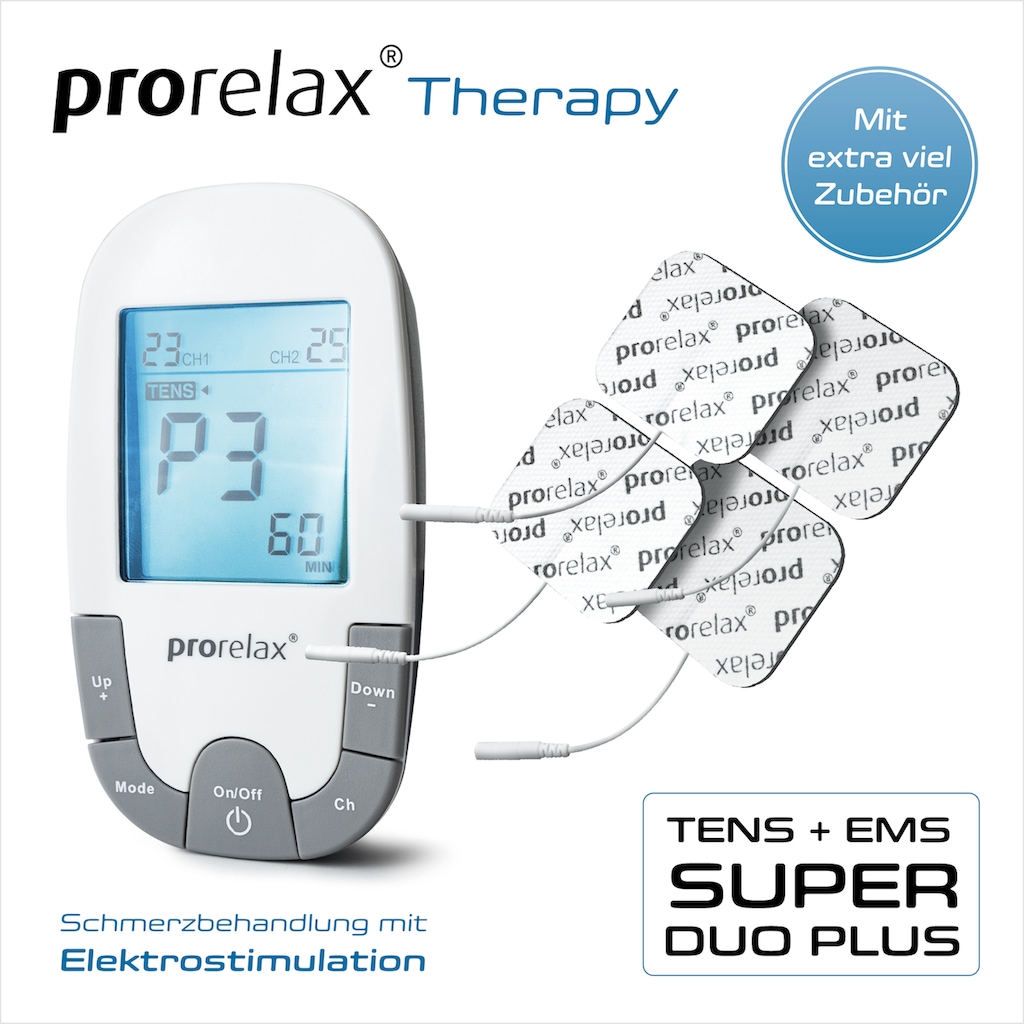 prorelax TENS-EMS-Gerät »85835 SUPER DUO Plus«