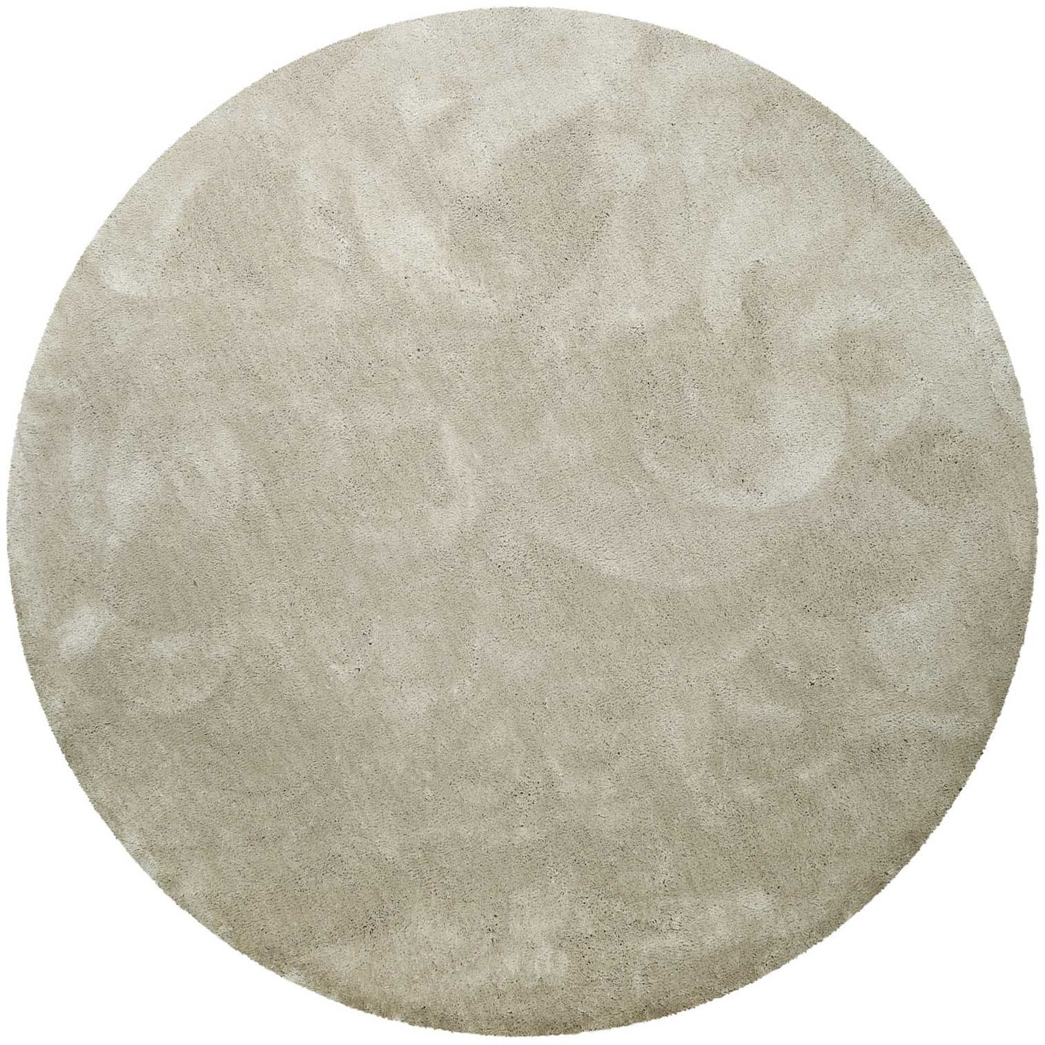 Homie Living Teppich "Pisa" rund 25 mm Höhe Hochflor, Microfaser, uni, weich, Shaggy, Wohnzimmer, Schlafzimmer