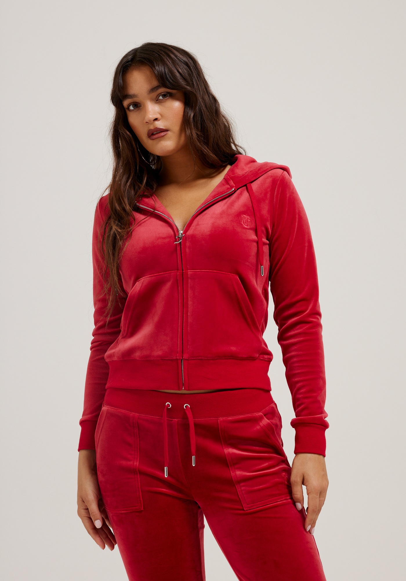 Juicy Couture Kapuzennickijacke "ROBERTSON HOODIE Damen", ohne Kapuze, Trai günstig online kaufen