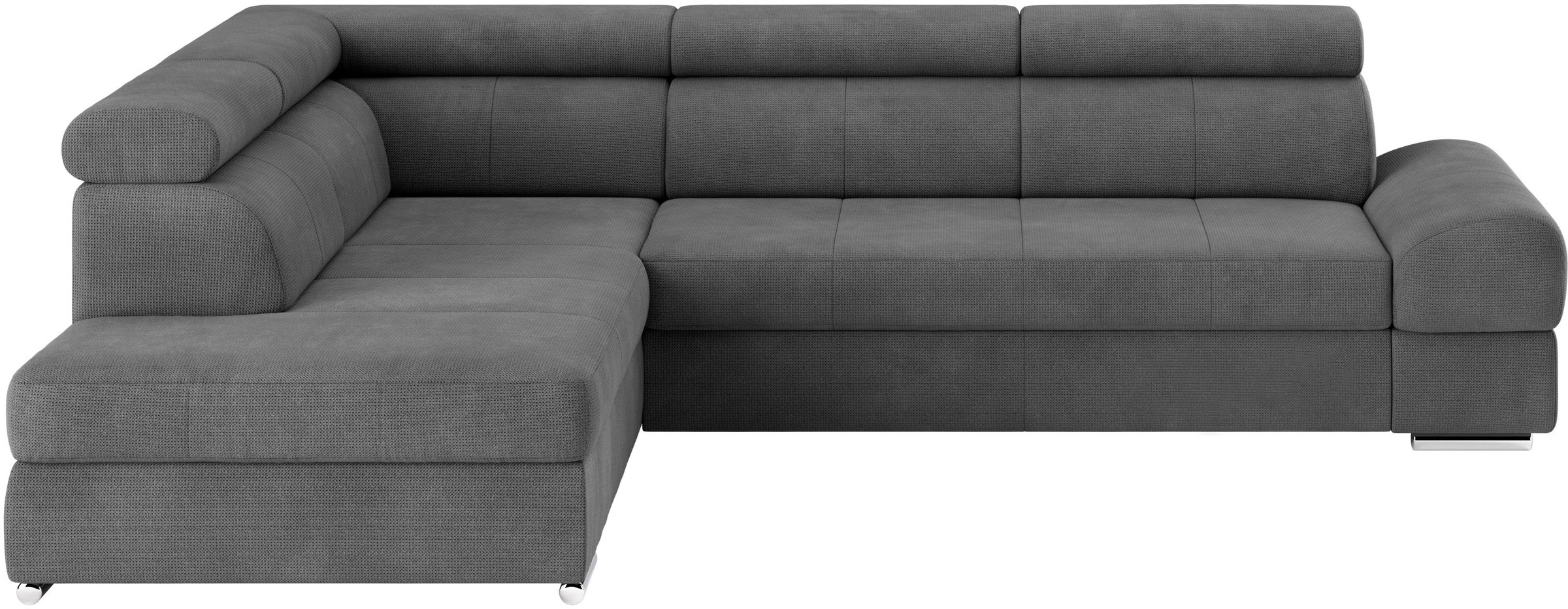 sit&more Ecksofa »Broadway L-Form«, mit verstellbaren Kopfteilen, wahlweise mit Bettfunktion