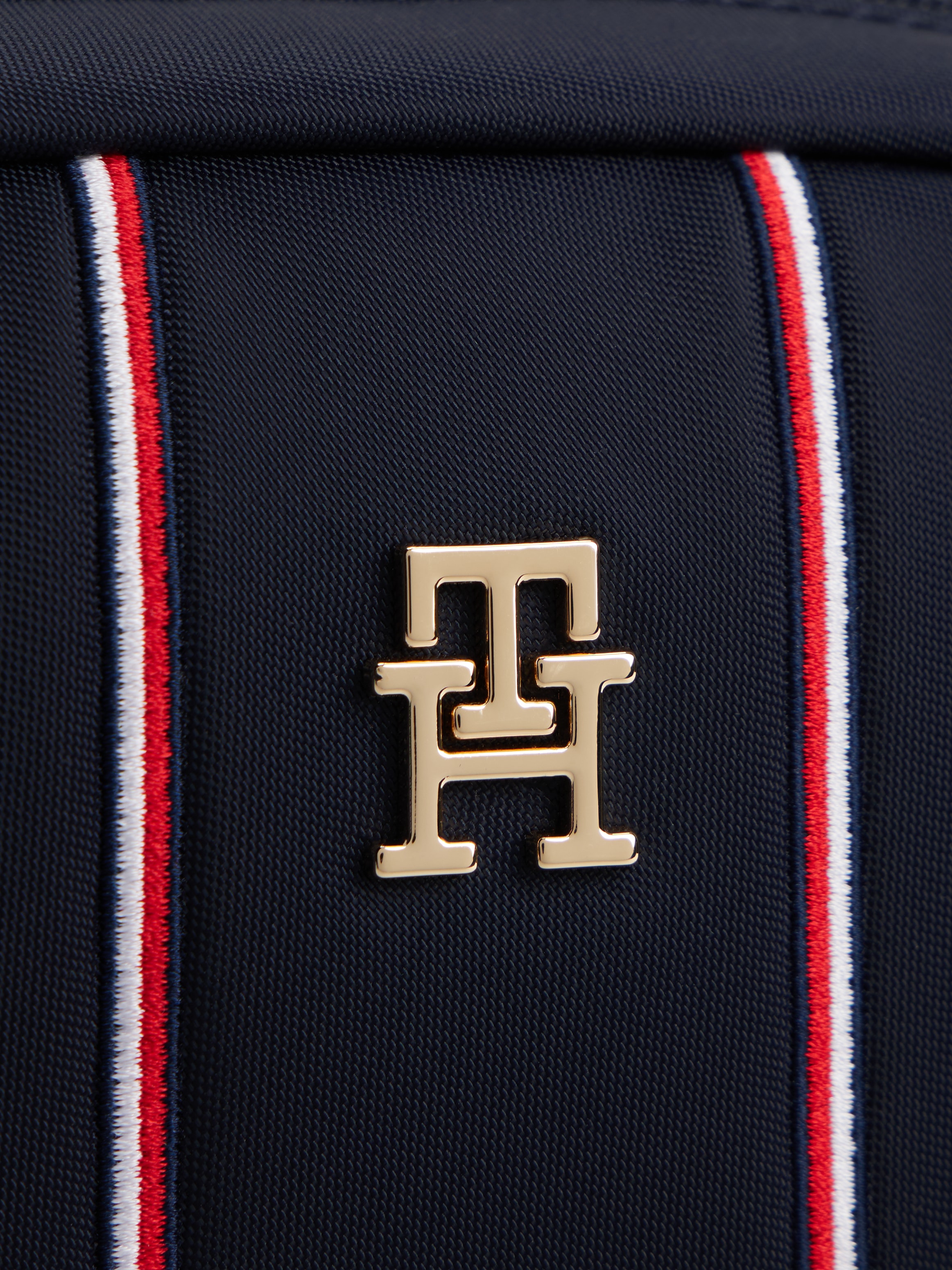 Tommy Hilfiger Mini Bag »TH ESSENTAIL« Damen Umhägetasche, Schultertasche mit Streifen und TH-Logoemblem