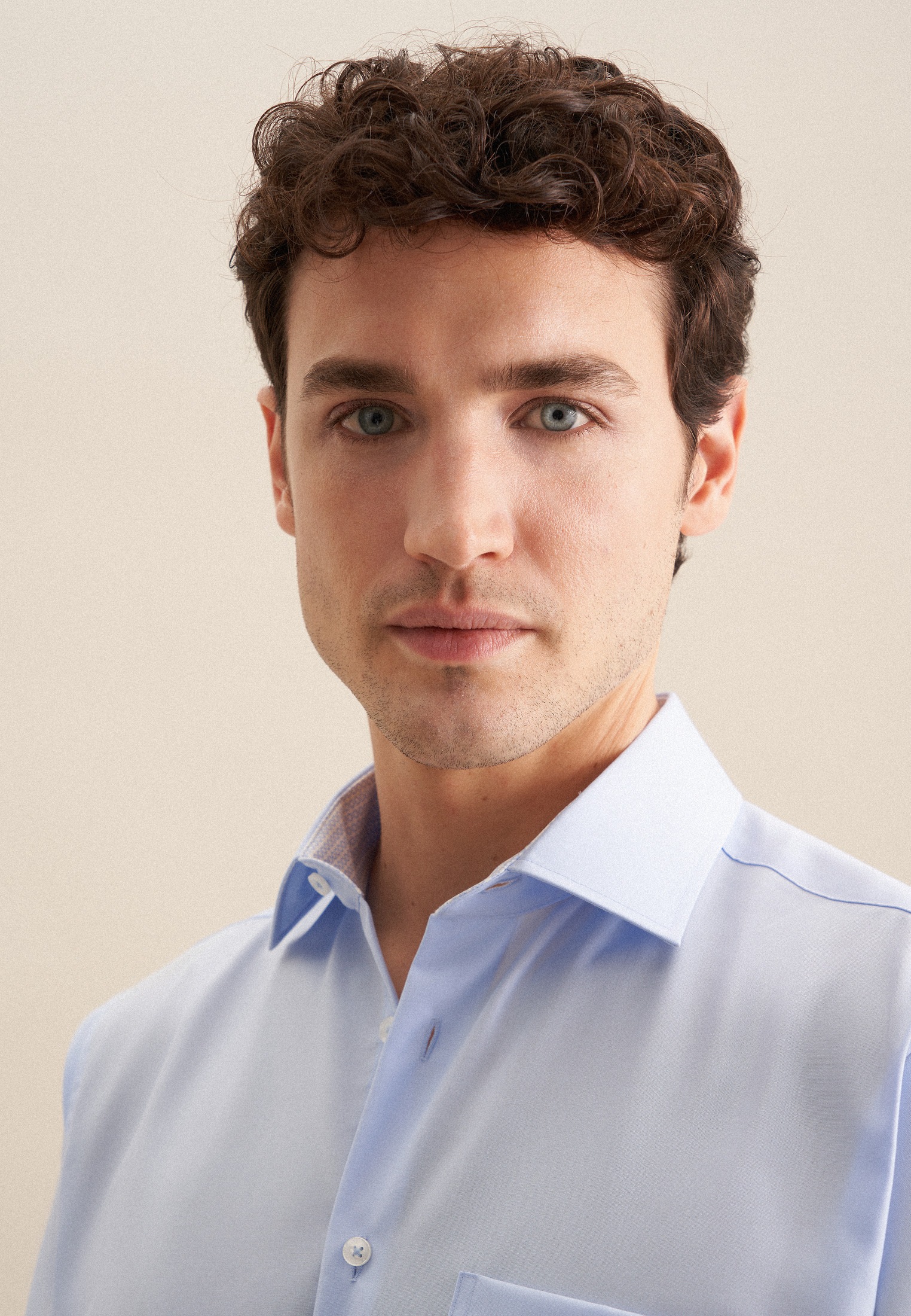 Thumbnail - seidensticker Businesshemd "Regular" Regular 1/2 Kentkragen Uni