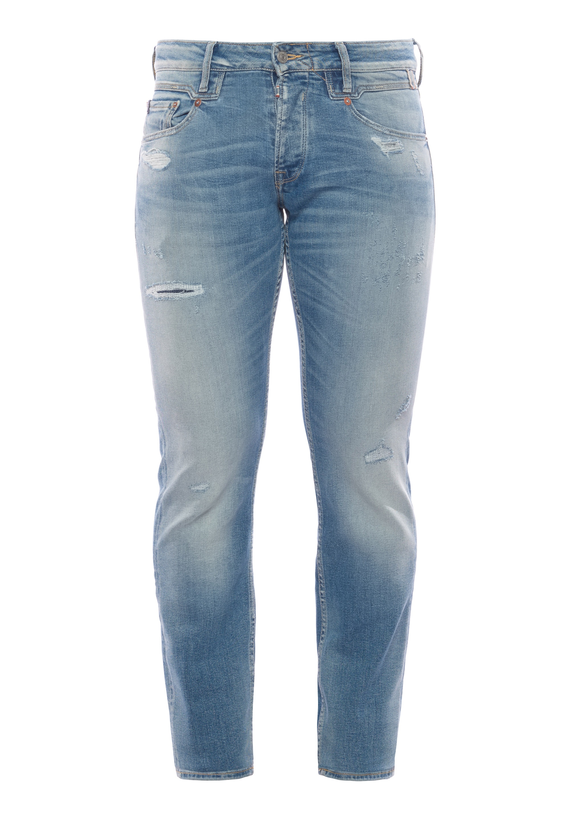 Le Temps Des Cerises Slim-fit-Jeans, mit trendigen Used-Details