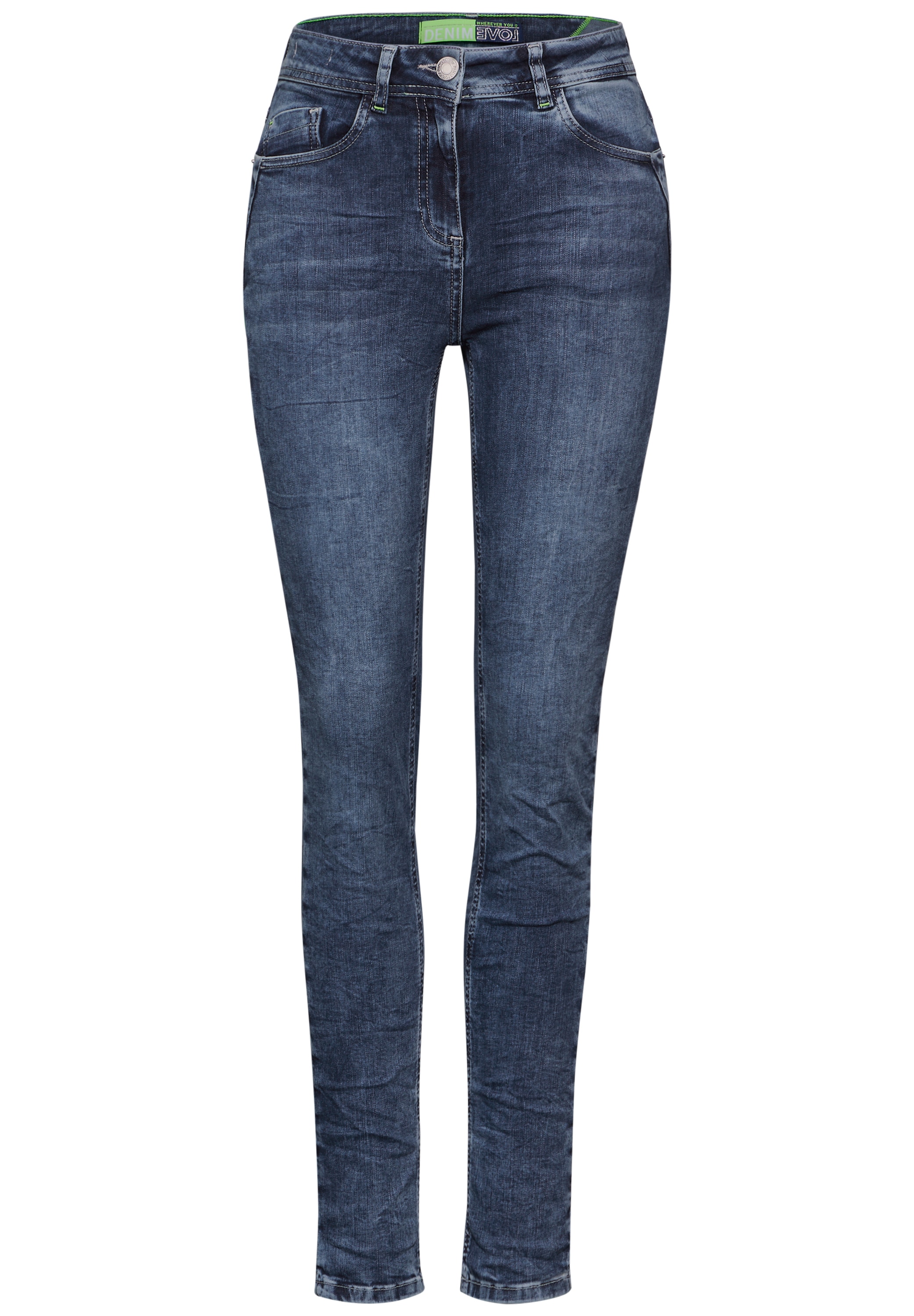 Cecil Slim-fit-Jeans, High Waist