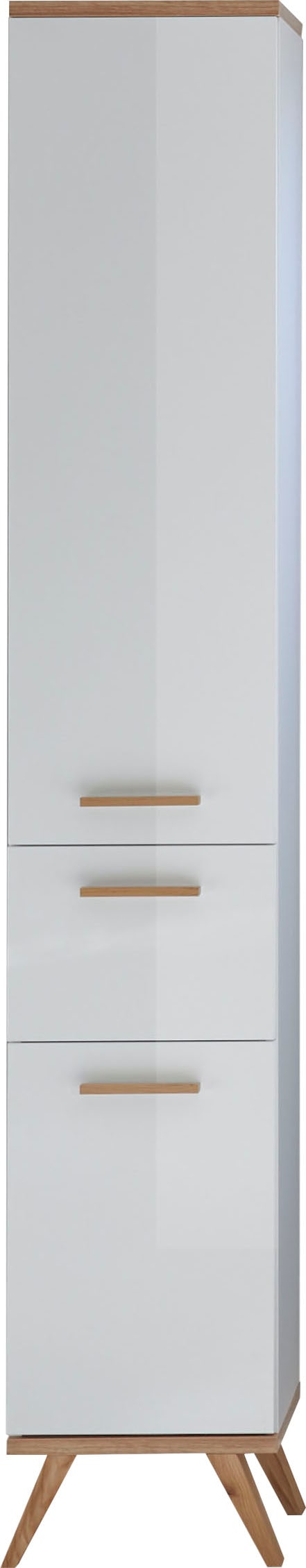 PELIPAL Hochschrank »Quickset 923«, Breite 35,5 cm, Holzgriffe, Türdämpfer,  Glaseinlegeböden kaufen | BAUR