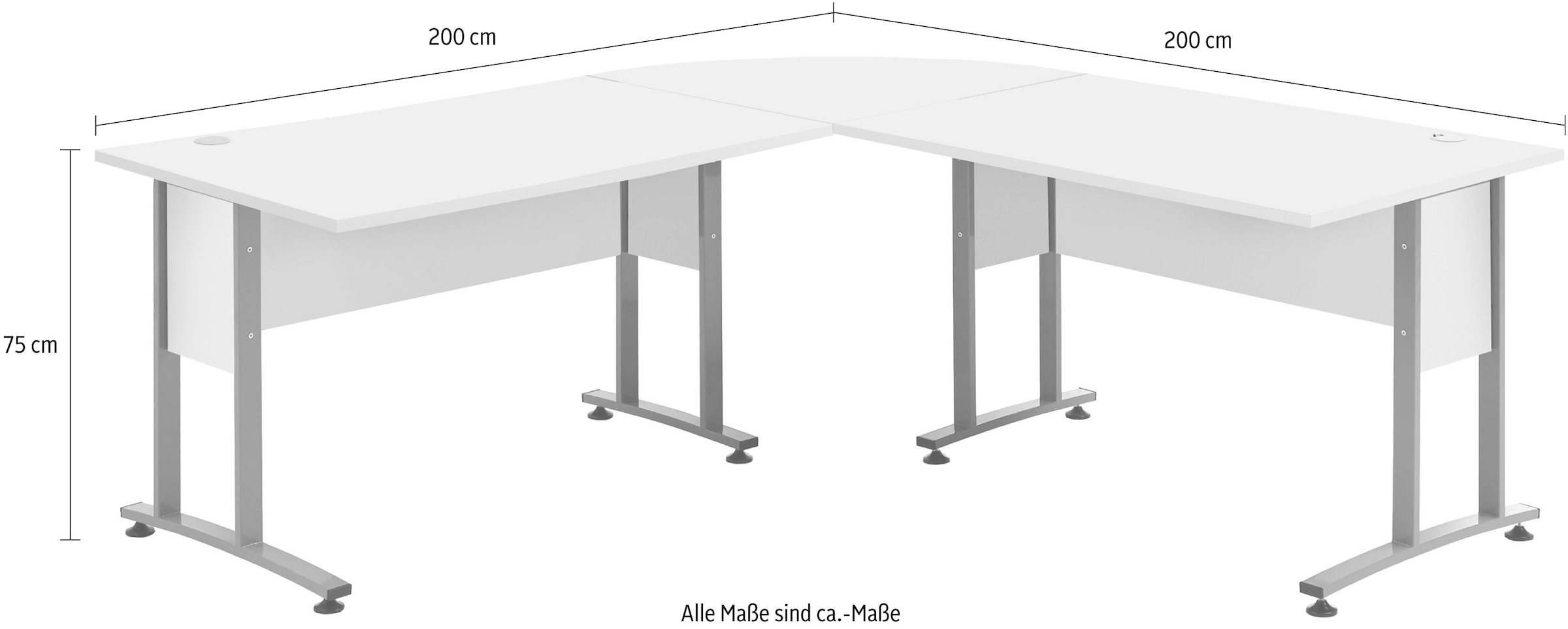 FMD Eckschreibtisch »Calvi«