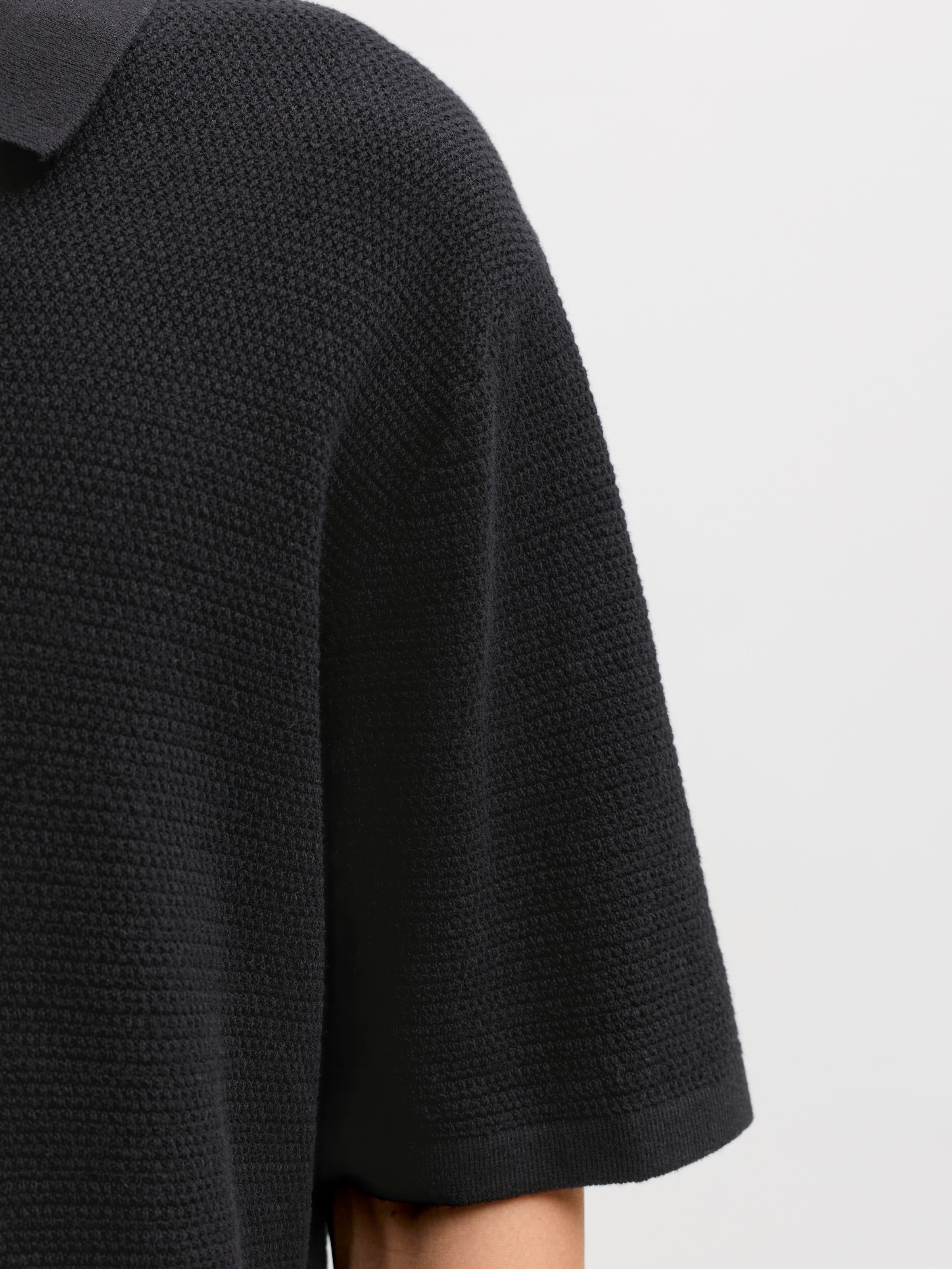 Jack & Jones Polo à Manches Courtes George Knit Polo Ss Sn Black L Homme 6
