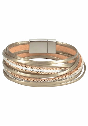 Wickelarmband »im Metallic Look«