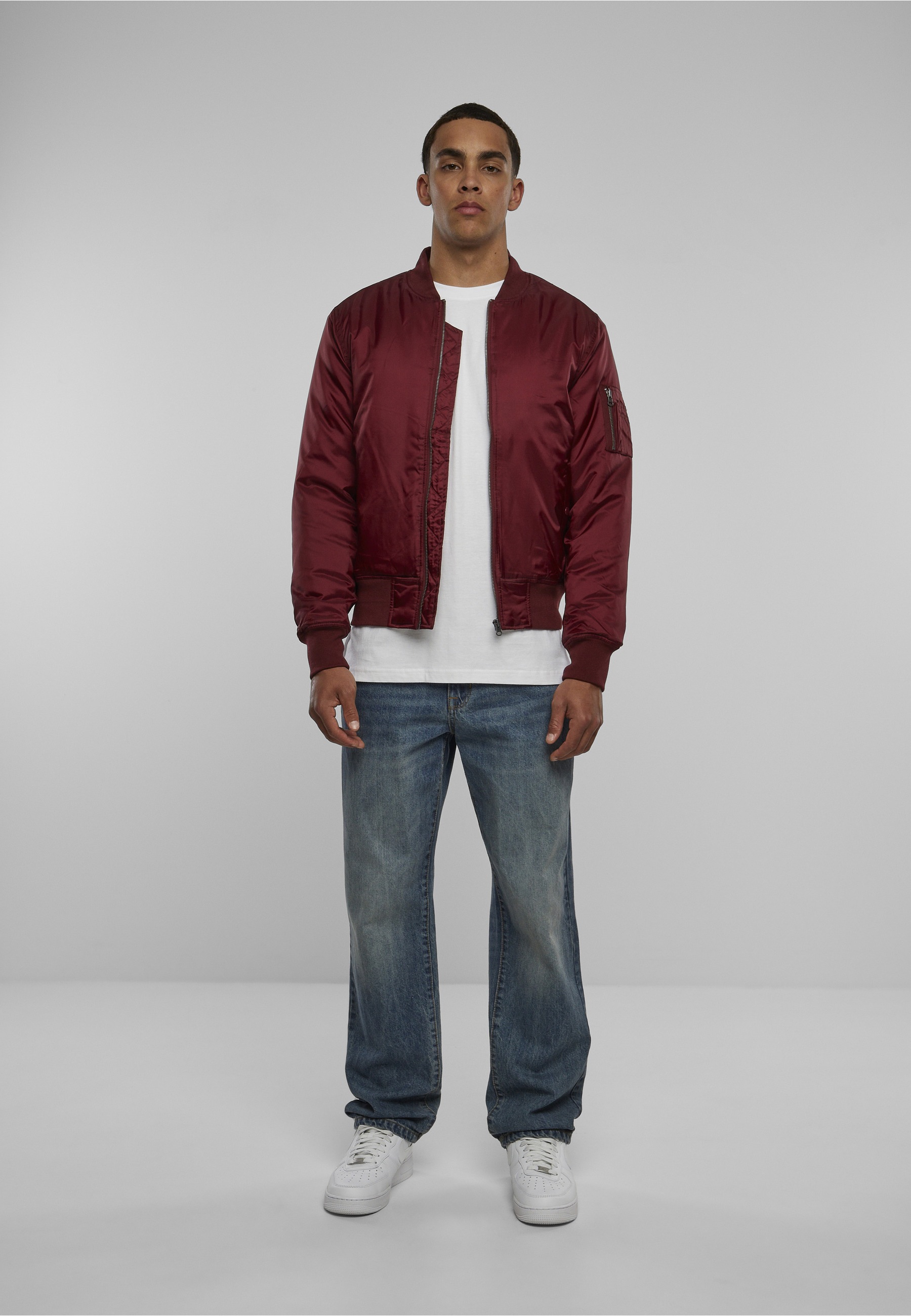 URBAN CLASSICS Anorak »Urban Classics Herren Basic Bomber Jacket« 1 Stk. tlg. ohne Kapuze