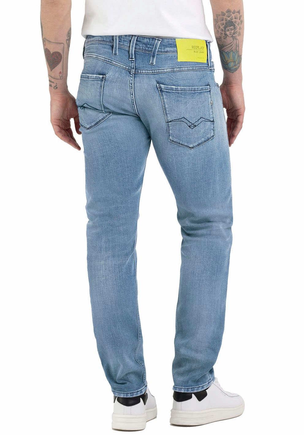 Replay Slim-fit-Jeans "ANBASS HYPERFLEX BIO" günstig online kaufen