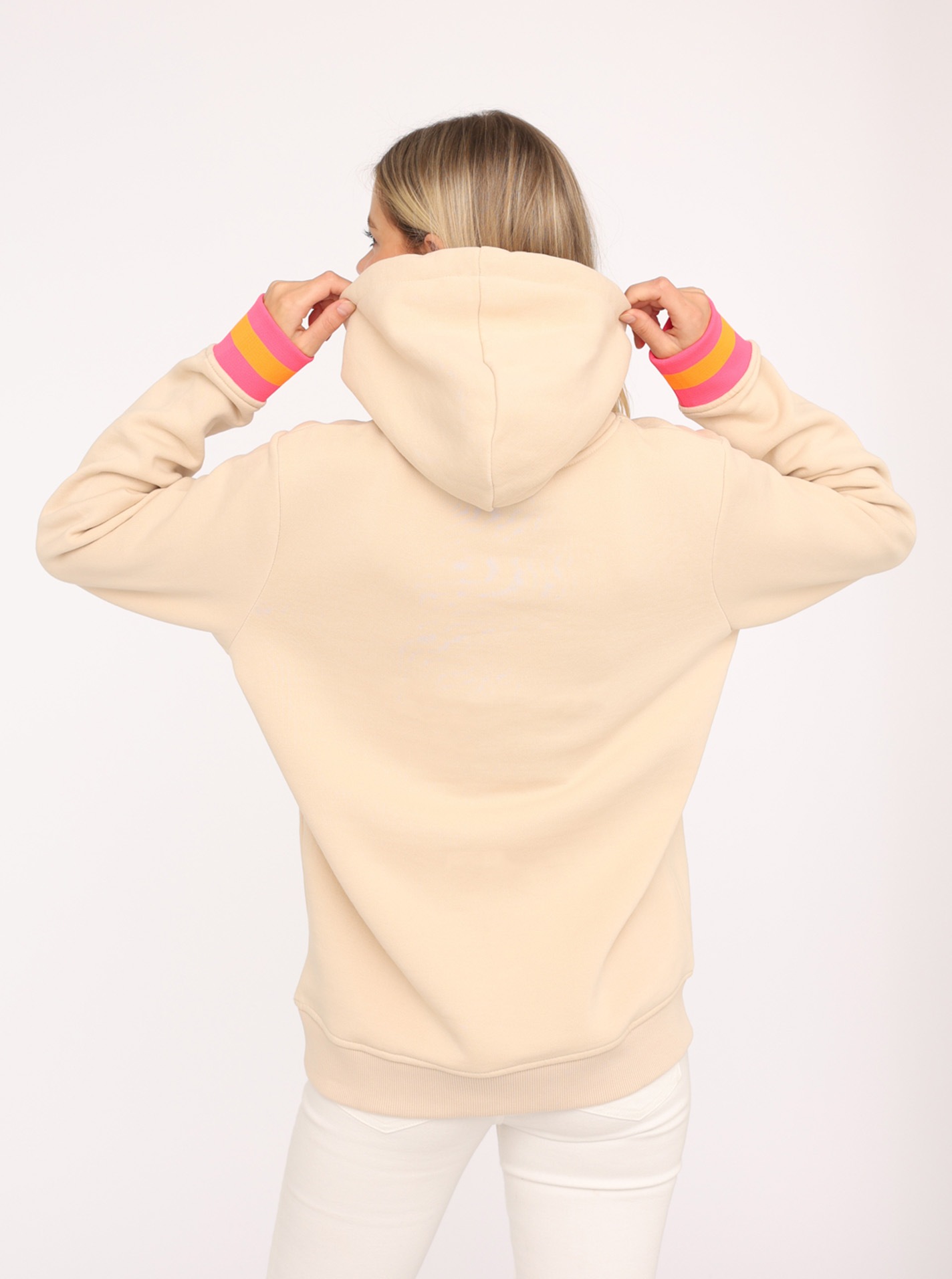 Zwillingsherz Hoodie ""Rahel"", Kontrastbündchen, Kängurutasche, Langarm, K günstig online kaufen