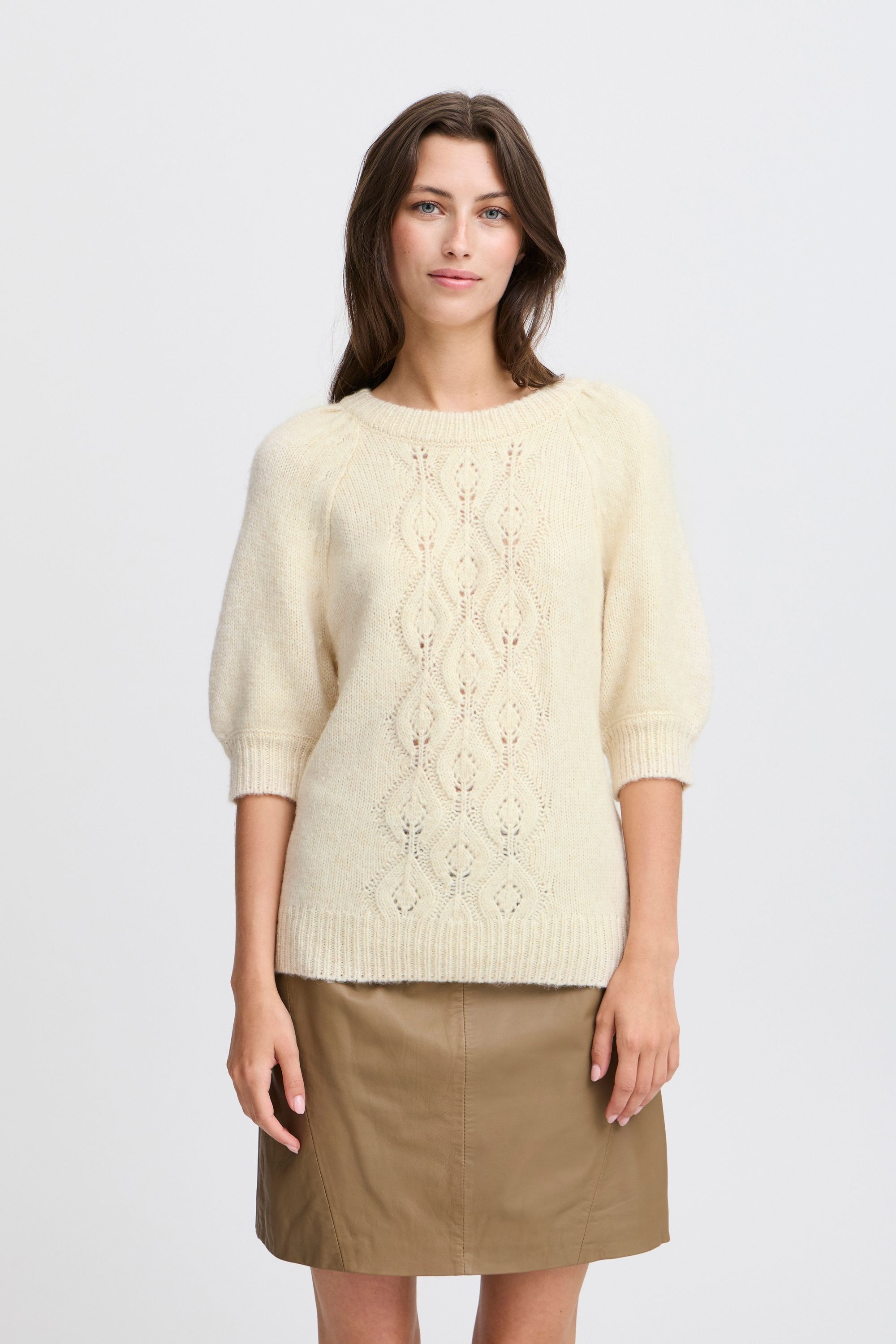 b.young Strickfleece-Pullover »Strickpullover BYOKSANA SHORT SLEEVE JUMPER -«