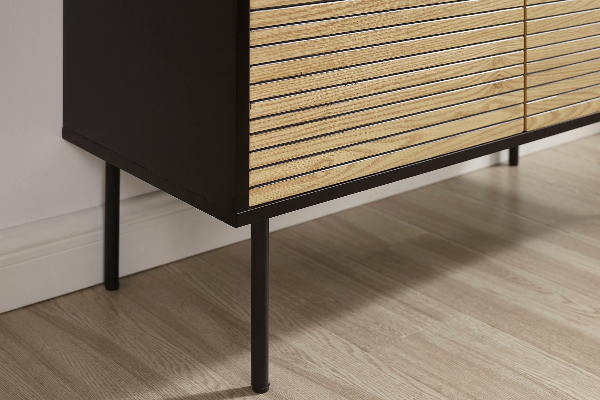 SalesFever Highboard, Stauraumschrank im Scandi Design, Breite 100 cm
