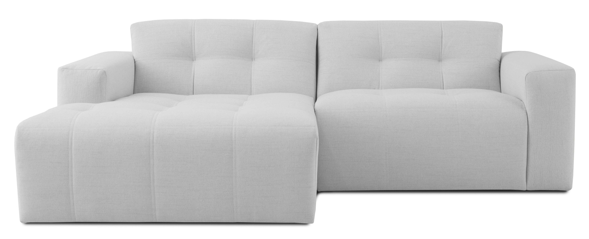 INOSIGN Ecksofa »Tapley«, Breite 221 cm, L-Form, Struktur fein, mit Knopfsteppung, bodentief