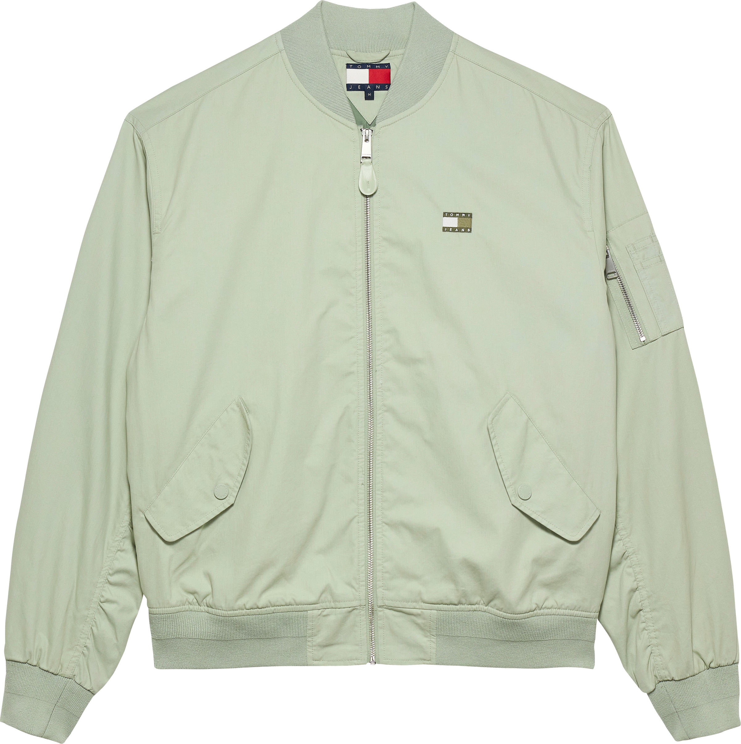 Tommy Jeans Bomberjacke »TJM COTTON BOMBER JACKET«, ohne Kapuze, Mit Rundhalsausschnitt