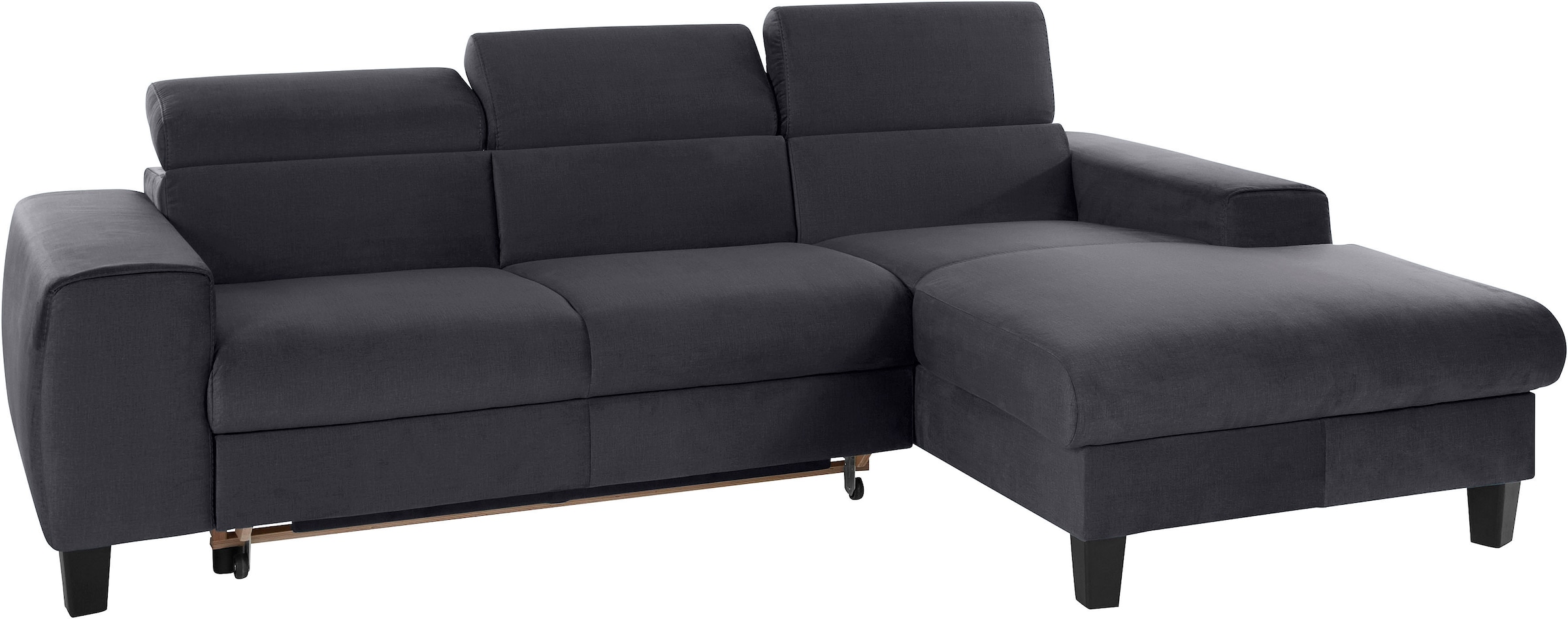 COTTA Ecksofa »Morven L-Form mit Kopfteilverstellung« wahlweise mit Bettfunktion, Bettkasten & Wireless-Charger