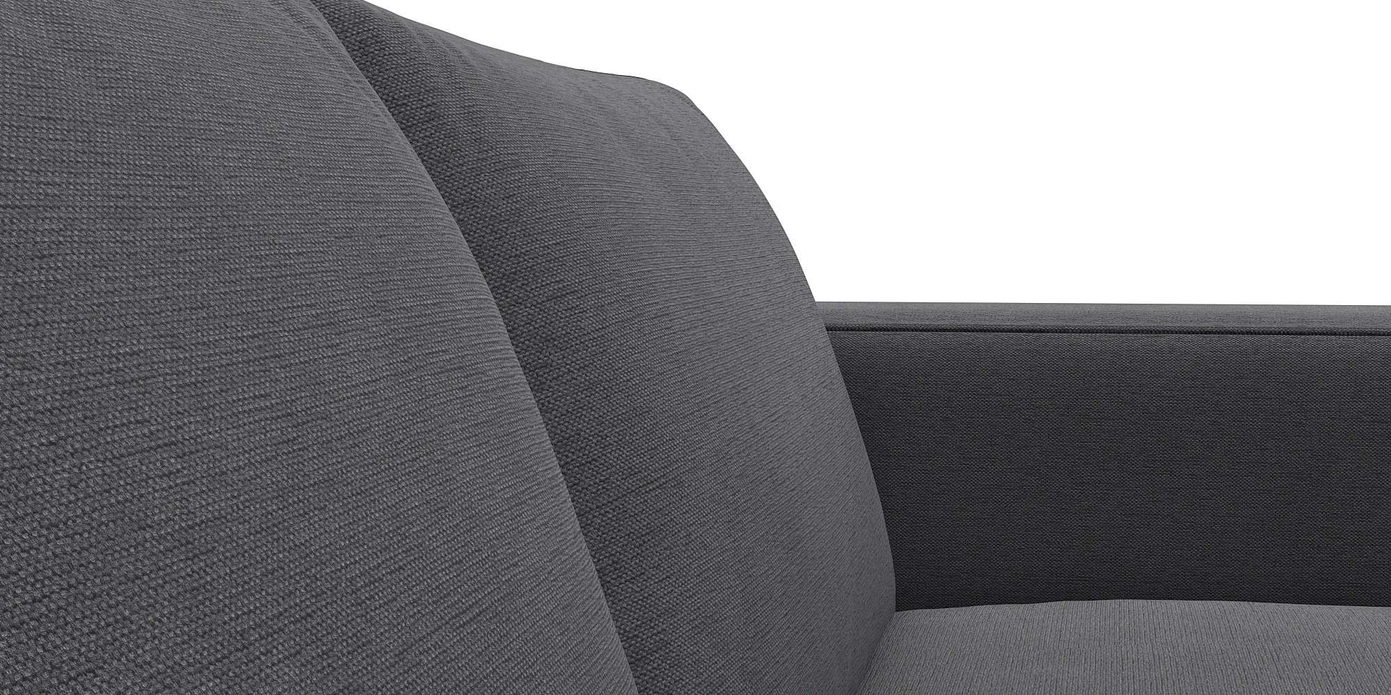 FLEXLUX Ecksofa »Fiore, L-Form, bequem und komfortabel durch hochwertigem Sitzaufbau«, breite Armlehnen, Kaltschaum, Füße Alu+schwarz