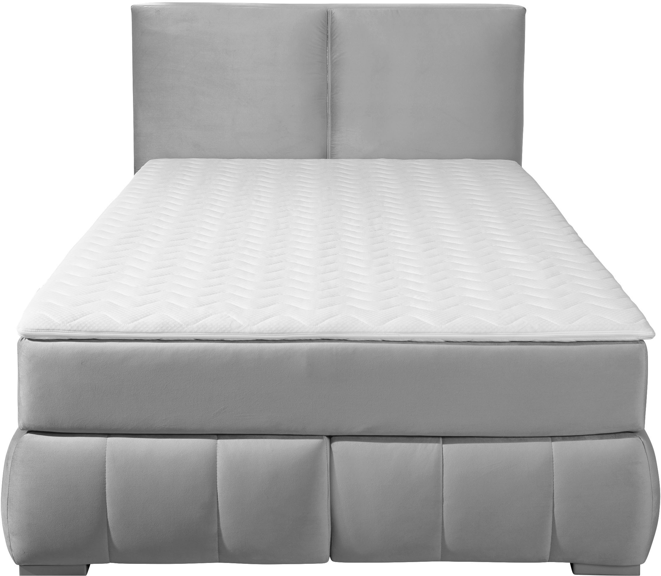 Thumbnail - Home affaire Boxspringbett "Wehma" inkl. Topper in 3 verschiedenen Matratzen, auch in Samtstoff