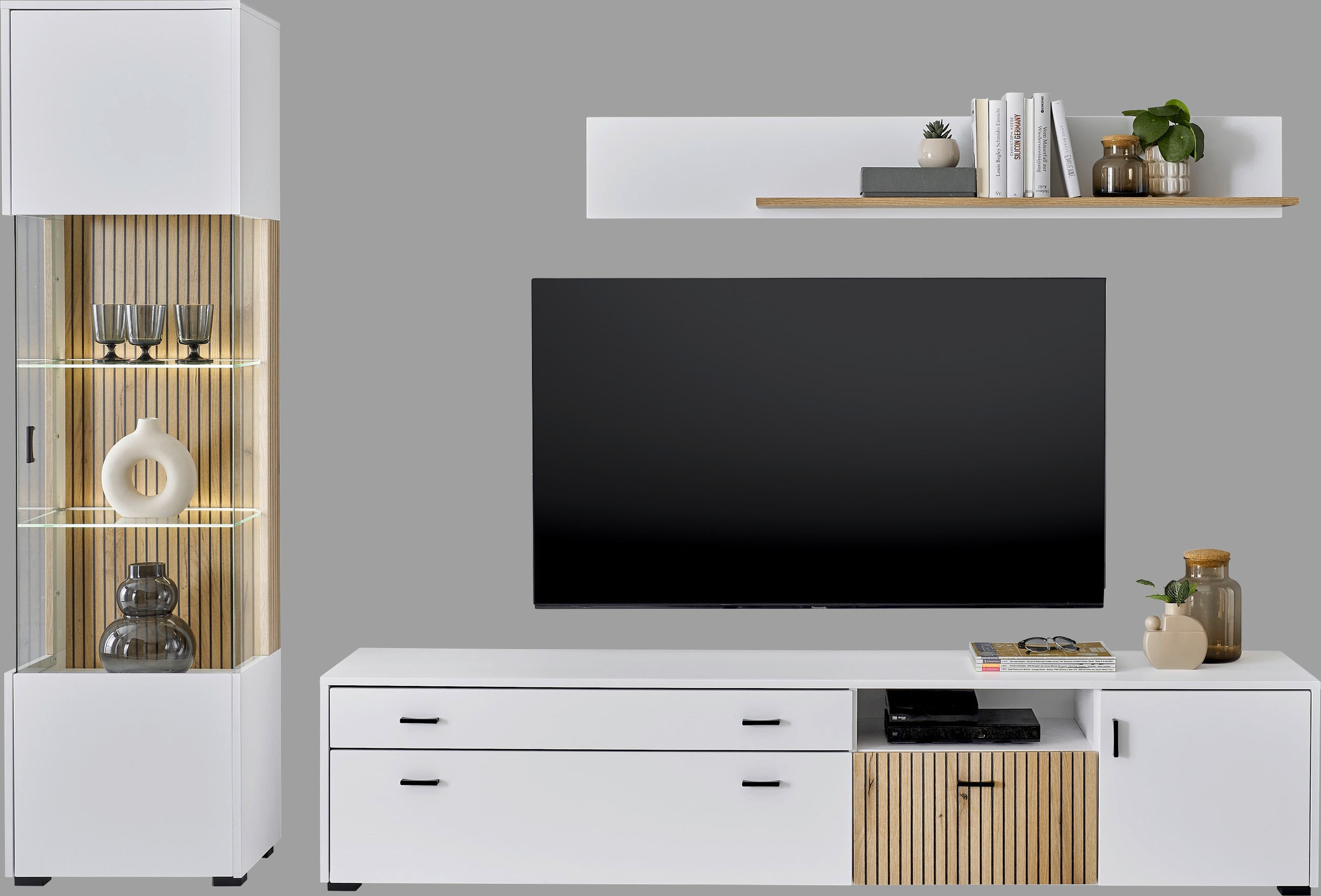 Home affaire Wohnwand "HUDSON" Set, 3 Stk. tlg. günstig online kaufen