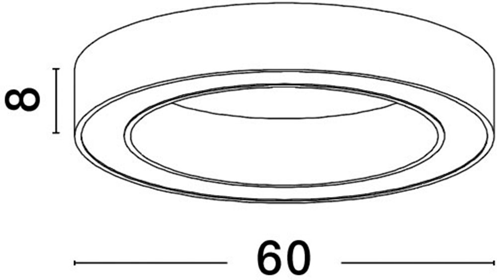 Nova Luce LED-Hängeleuchte »MORBIDO« LED-Modul 1 Stk. Warmweiß