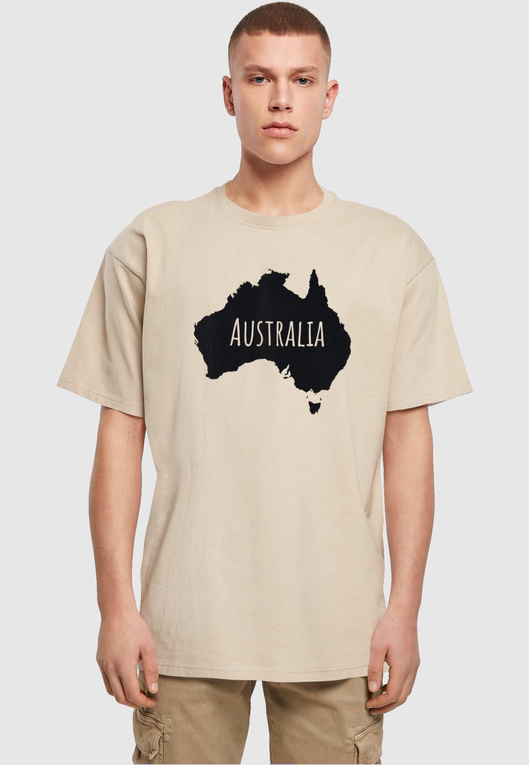 Merchcode T-Shirt »Merchcode Herren Australia Heavy Oversize Tee-BY102«, (1 tlg.)