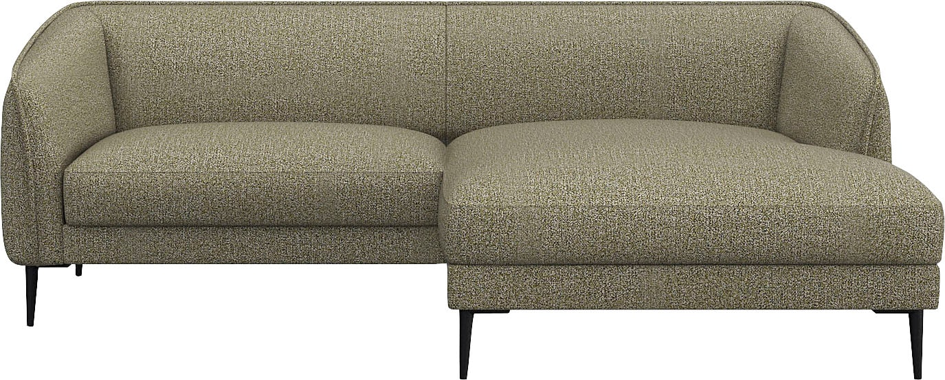 FLEXLUX Ecksofa "Belle Designsofa, bequem durch Kaltschaum im Sitz", Skandi günstig online kaufen